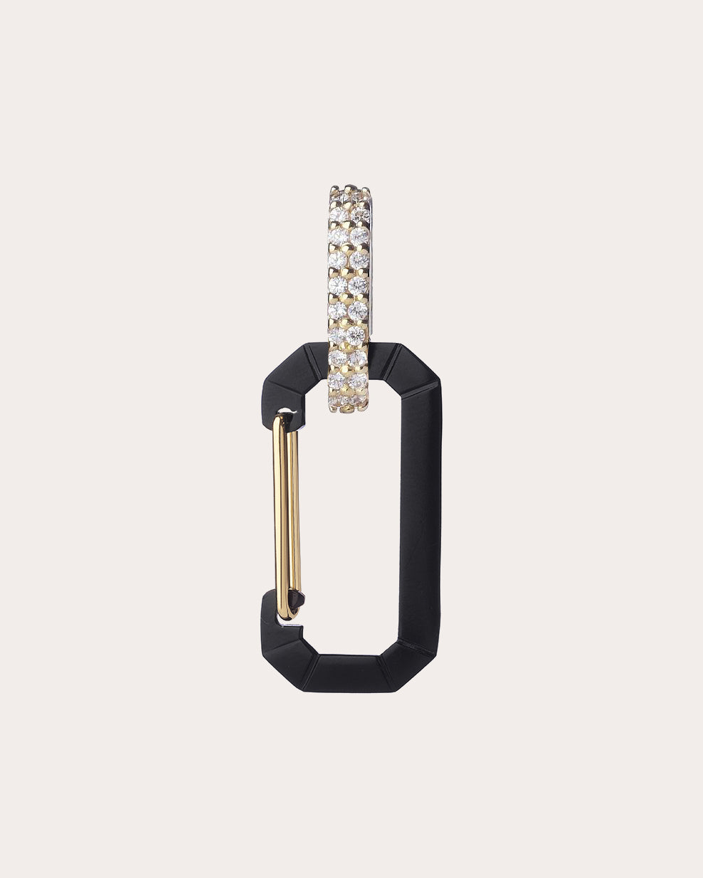 Small Chiara 18K Gold Painted Sterling Silver and Diamond Single Earring