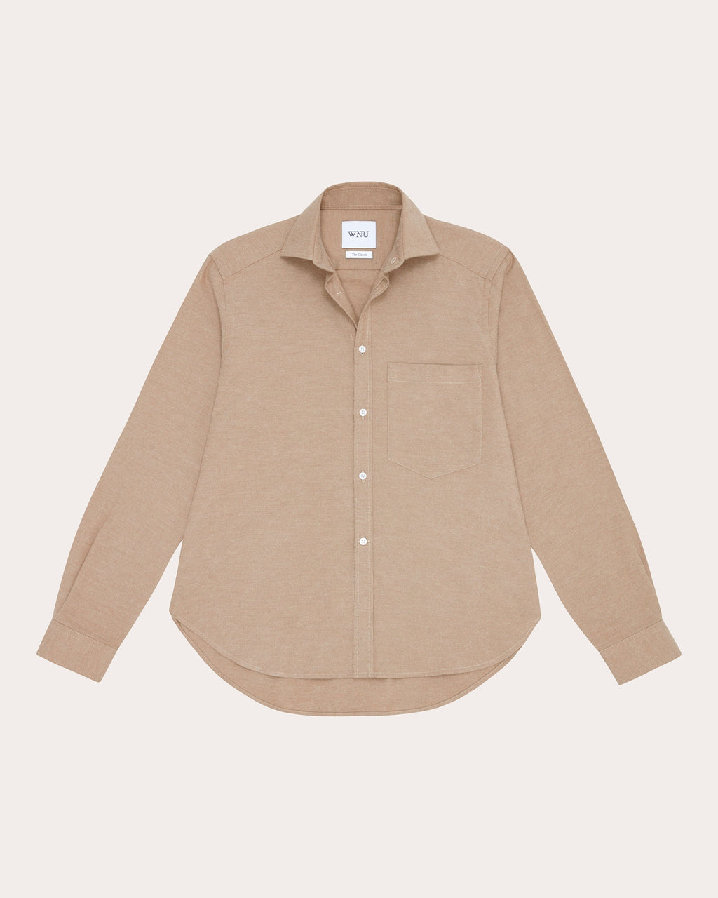 The Classic Brushed Cotton-Cashmere Blend Shirt
