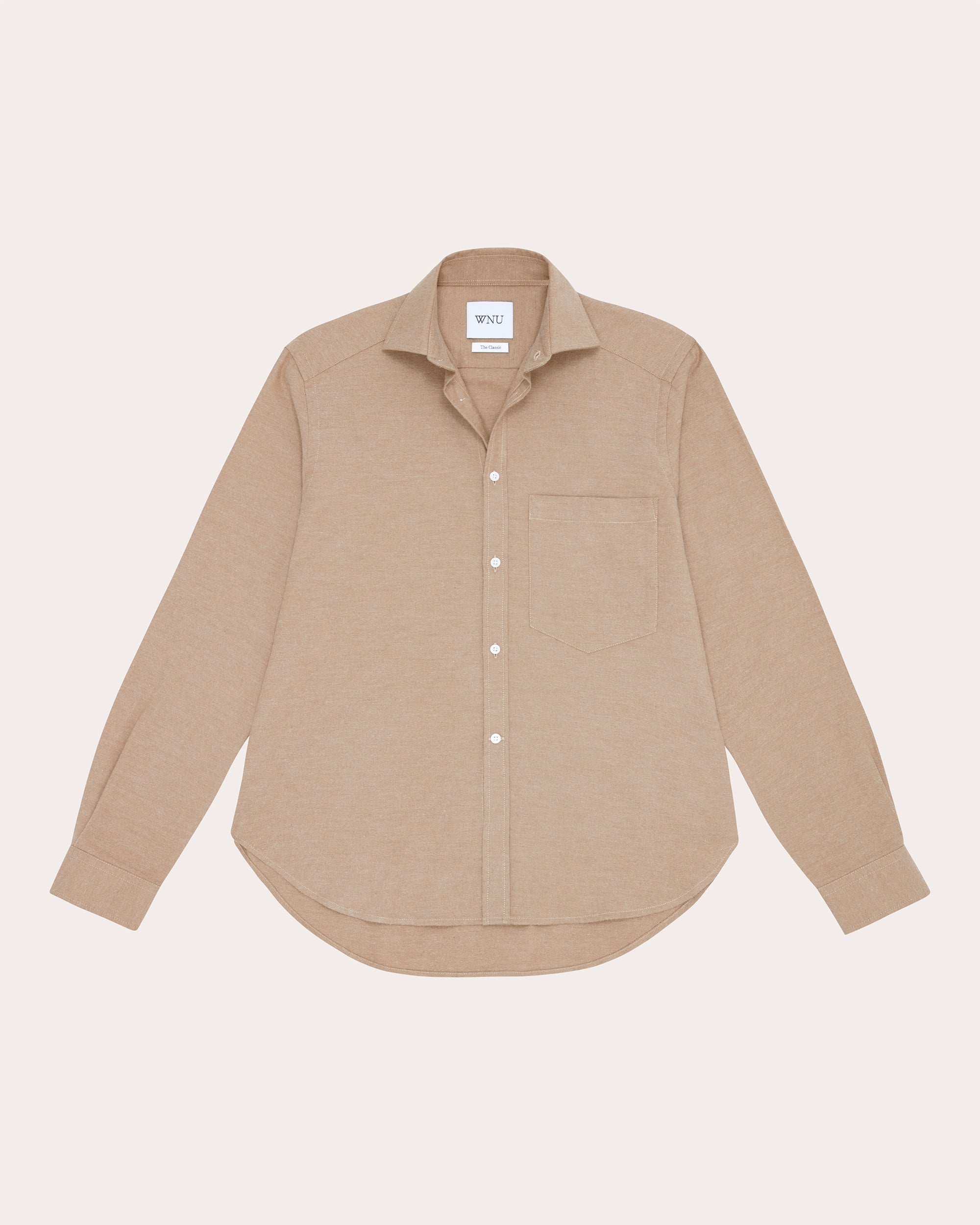 The Classic Brushed Cotton-Cashmere Blend Shirt