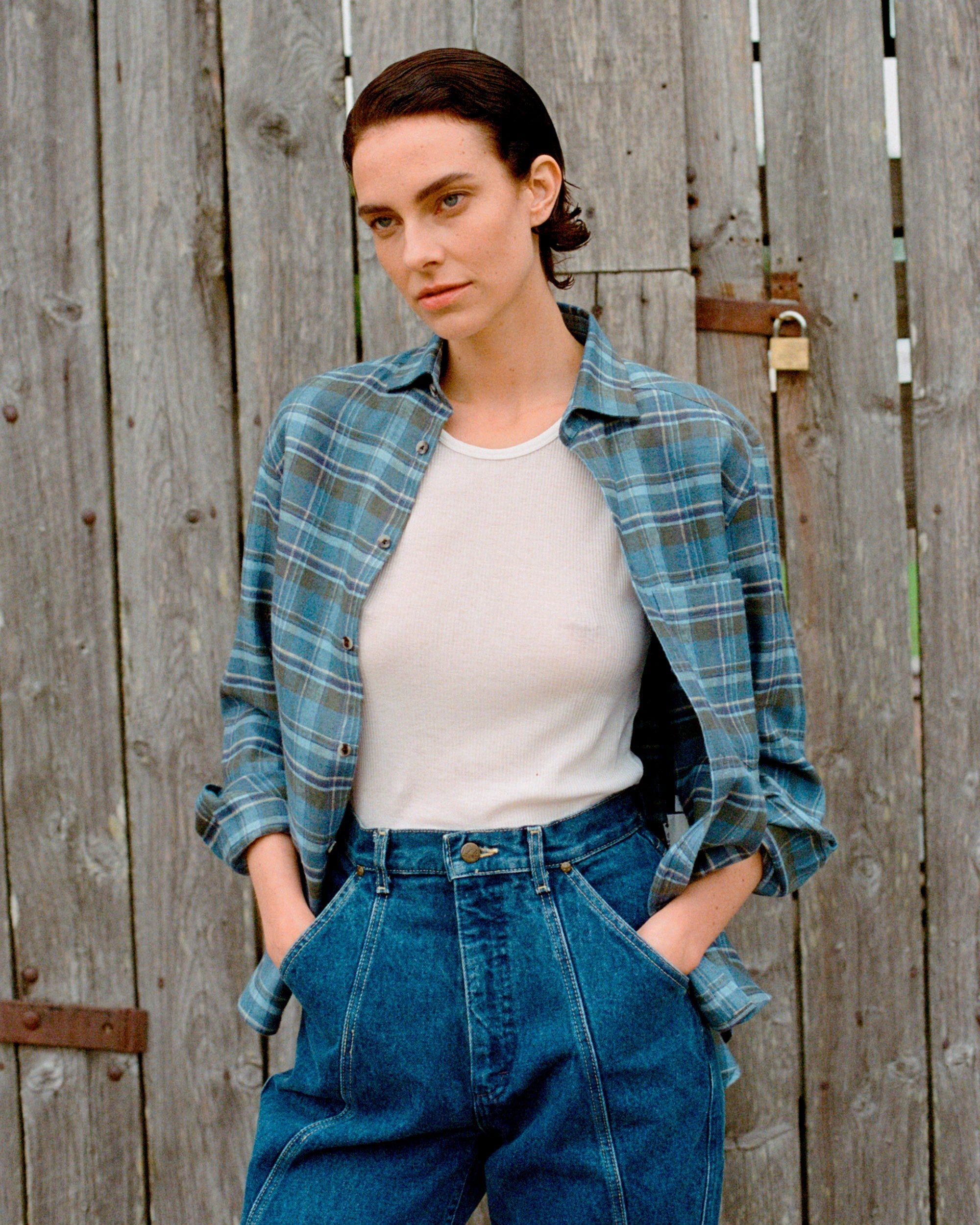 The Classic Linen Plaid Shirt