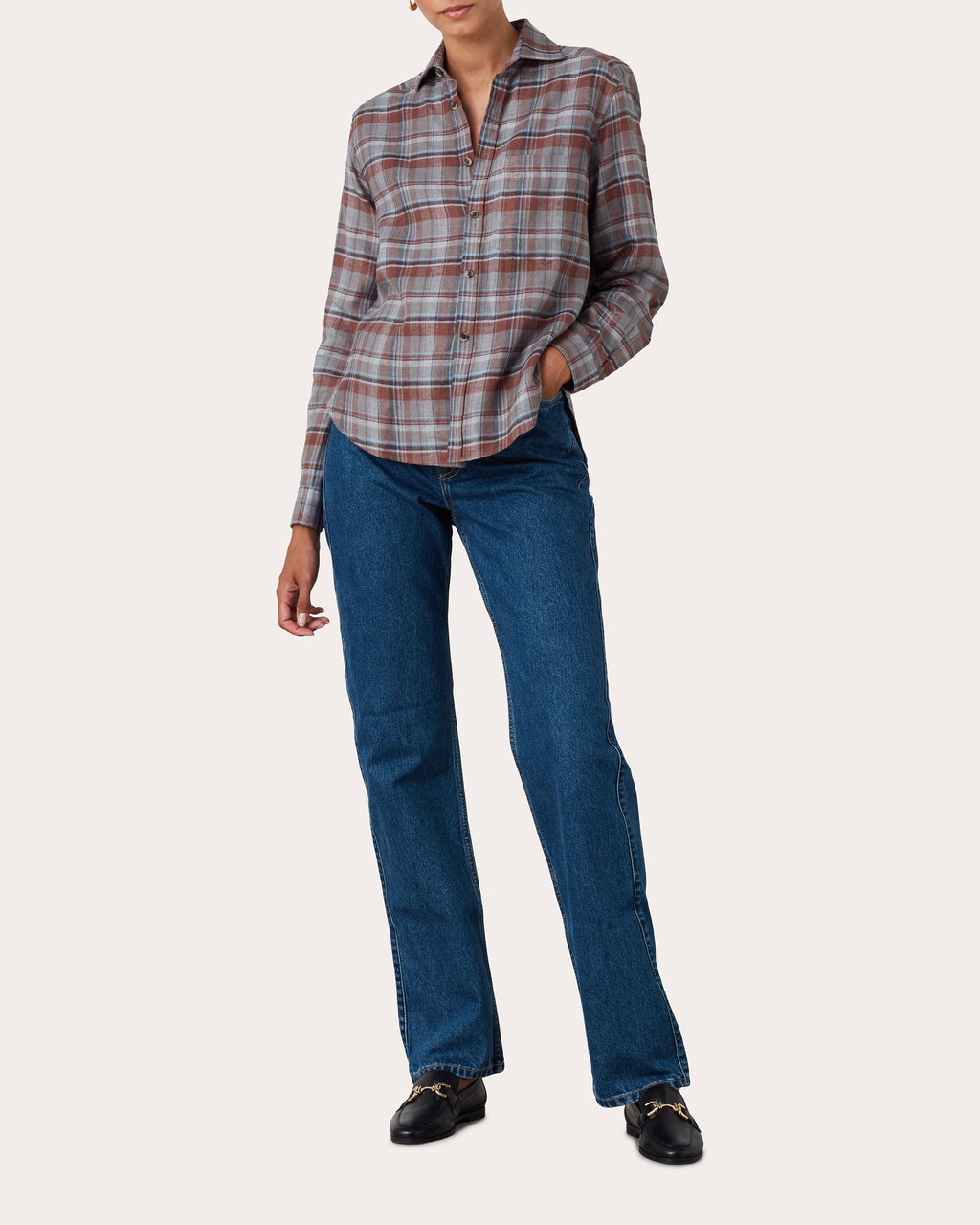 The Classic Linen Plaid Shirt