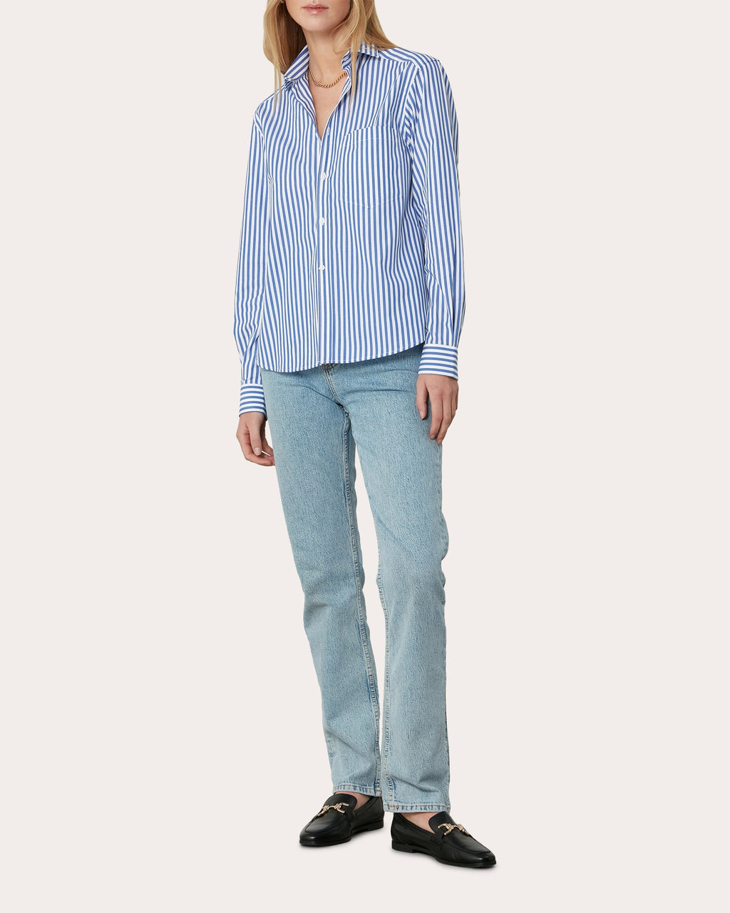 The Classic Striped Cotton-Poplin Shirt