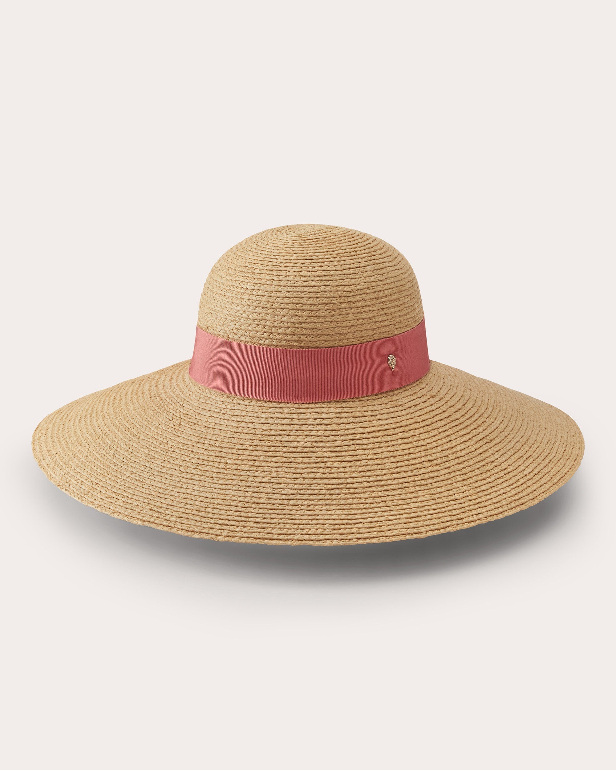 Cori Grosgrain-Trimmed Raffia Sun Hat