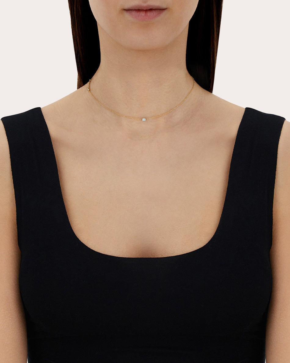 Élite 18K Gold Diamond Necklace