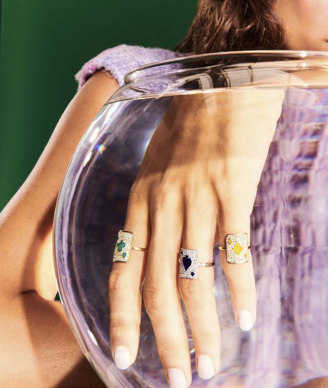 Justice 18K Gold Lacquer and Lab-Grown Diamond Pinky Ring