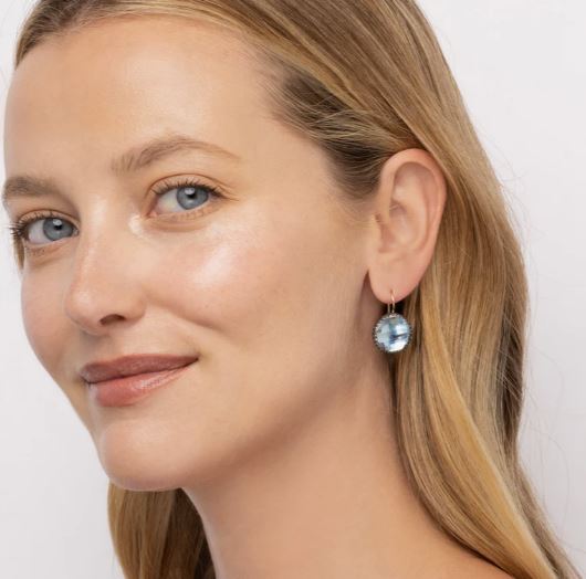 Olivia Rhodium-Dipped Quartz Earrings