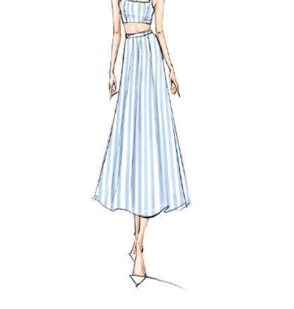 Anna Cotton Midi Skirt