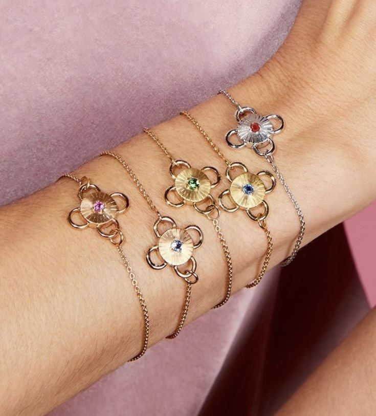 Baby Bolt 18K Gold Sapphire Bracelet