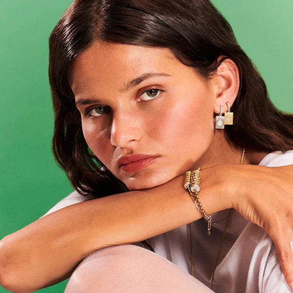 Harmonie 18K Gold and Lab-Grown Diamond Single Earring
