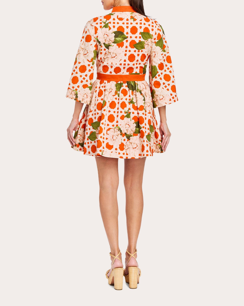 Carmen Floral Cotton Linen Mini Dress