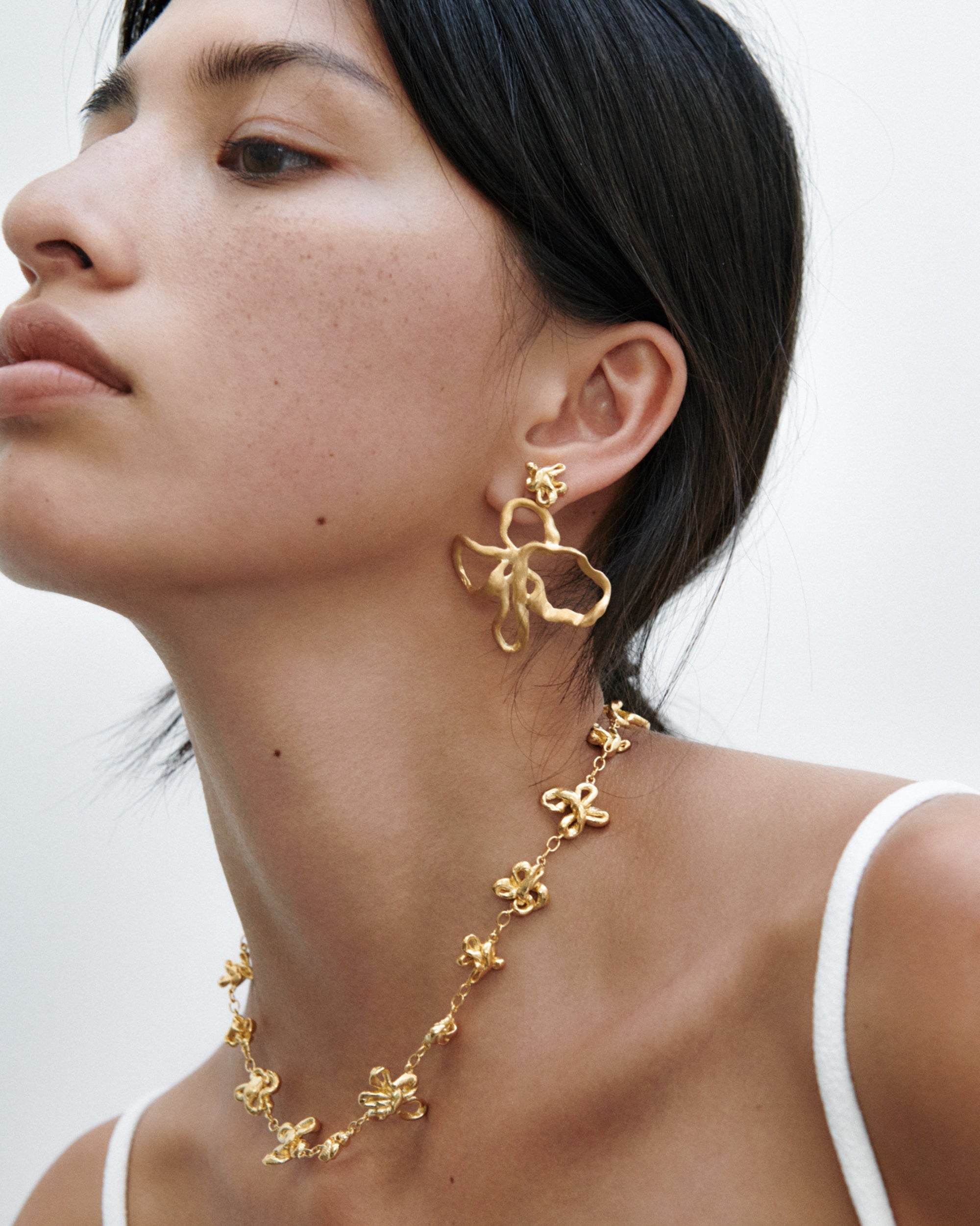 Sloppy Swirls Stud Earrings
