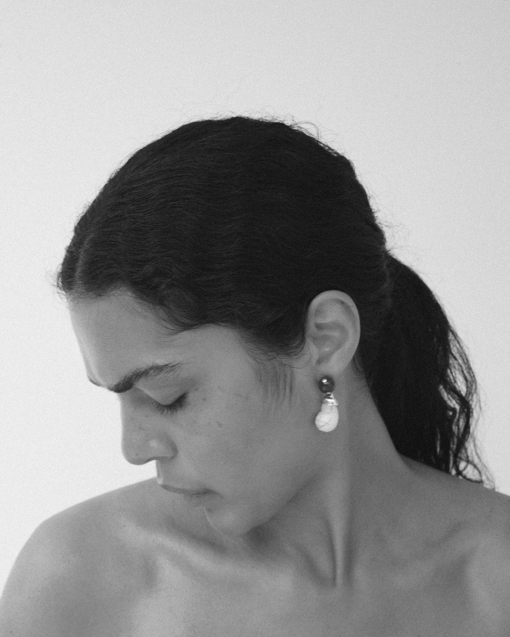 Sterling Silver Agate and Resin Earrings