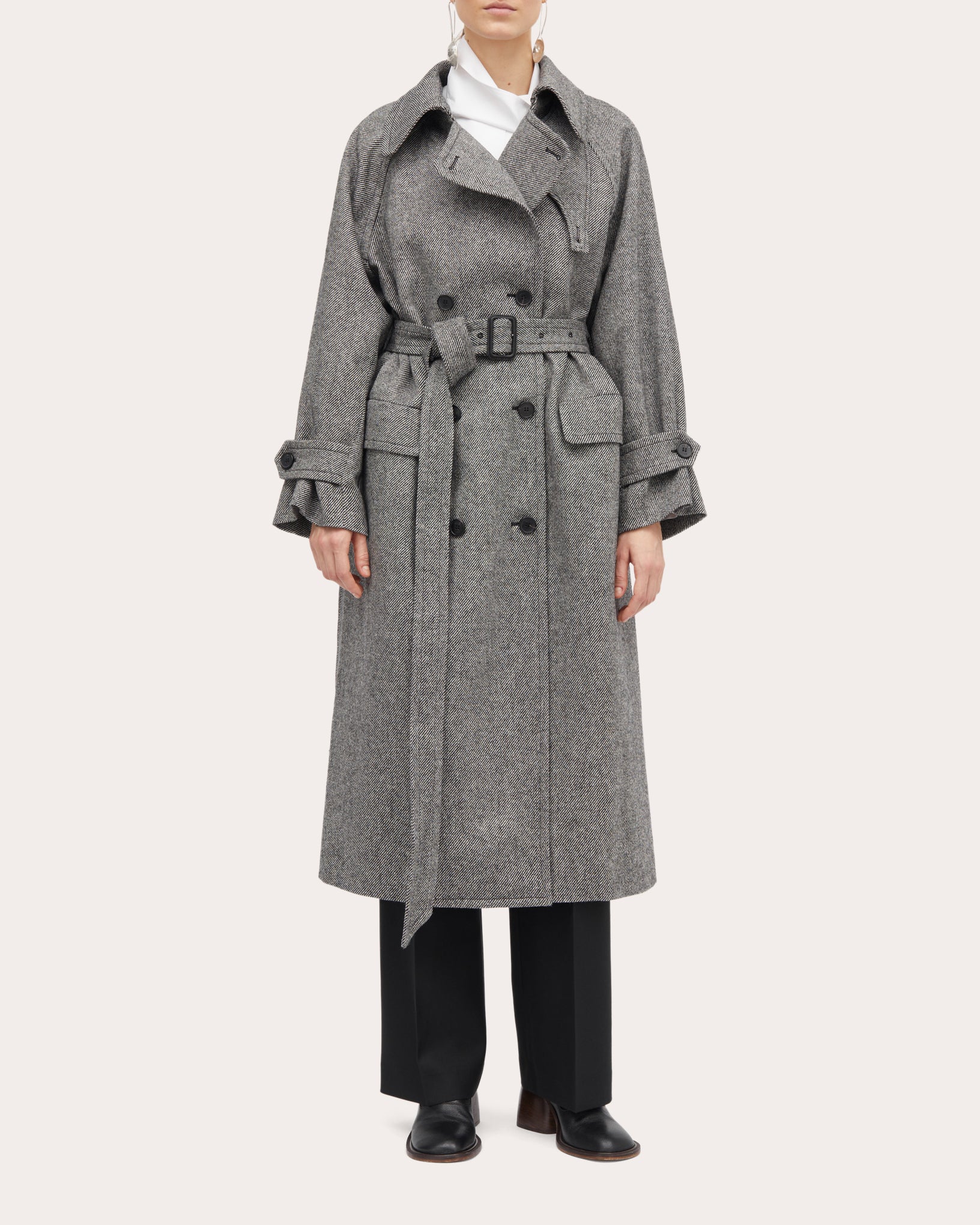 Constancia Wool-Twill Trench Coat