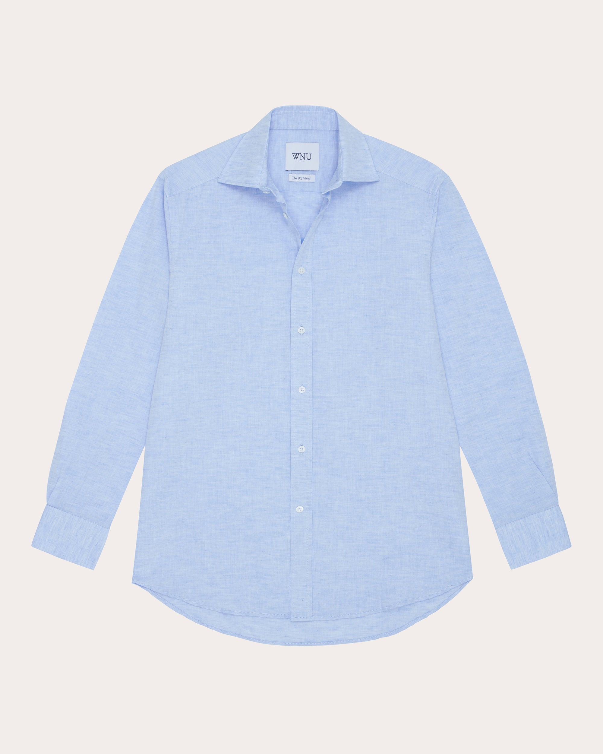 The Boyfriend Woven Linen-Cotton Button-Up