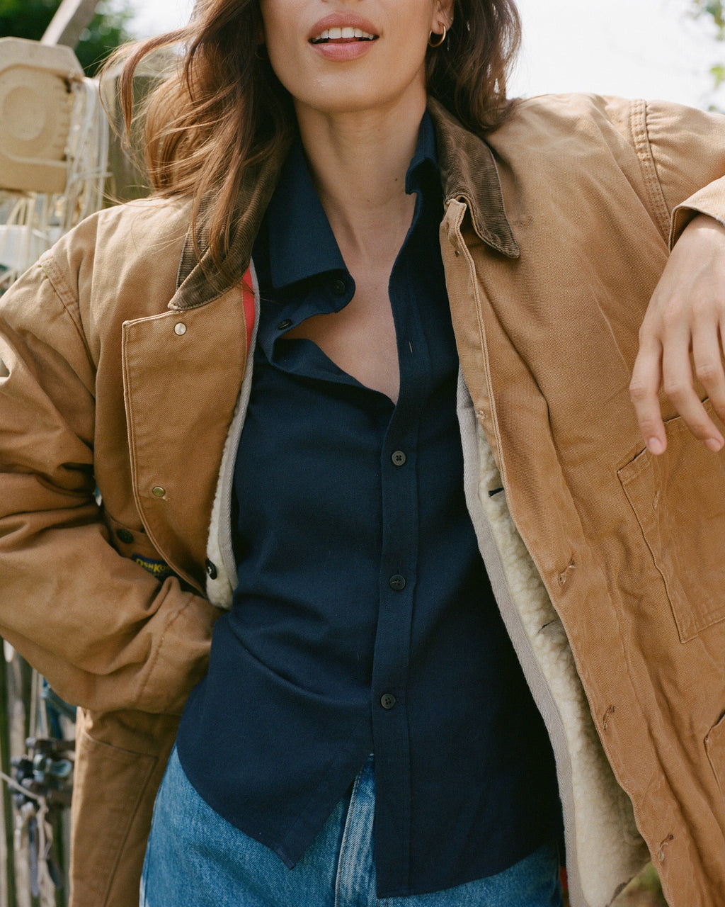 The Classic Brushed Cotton-Wool Button-Up Shirt