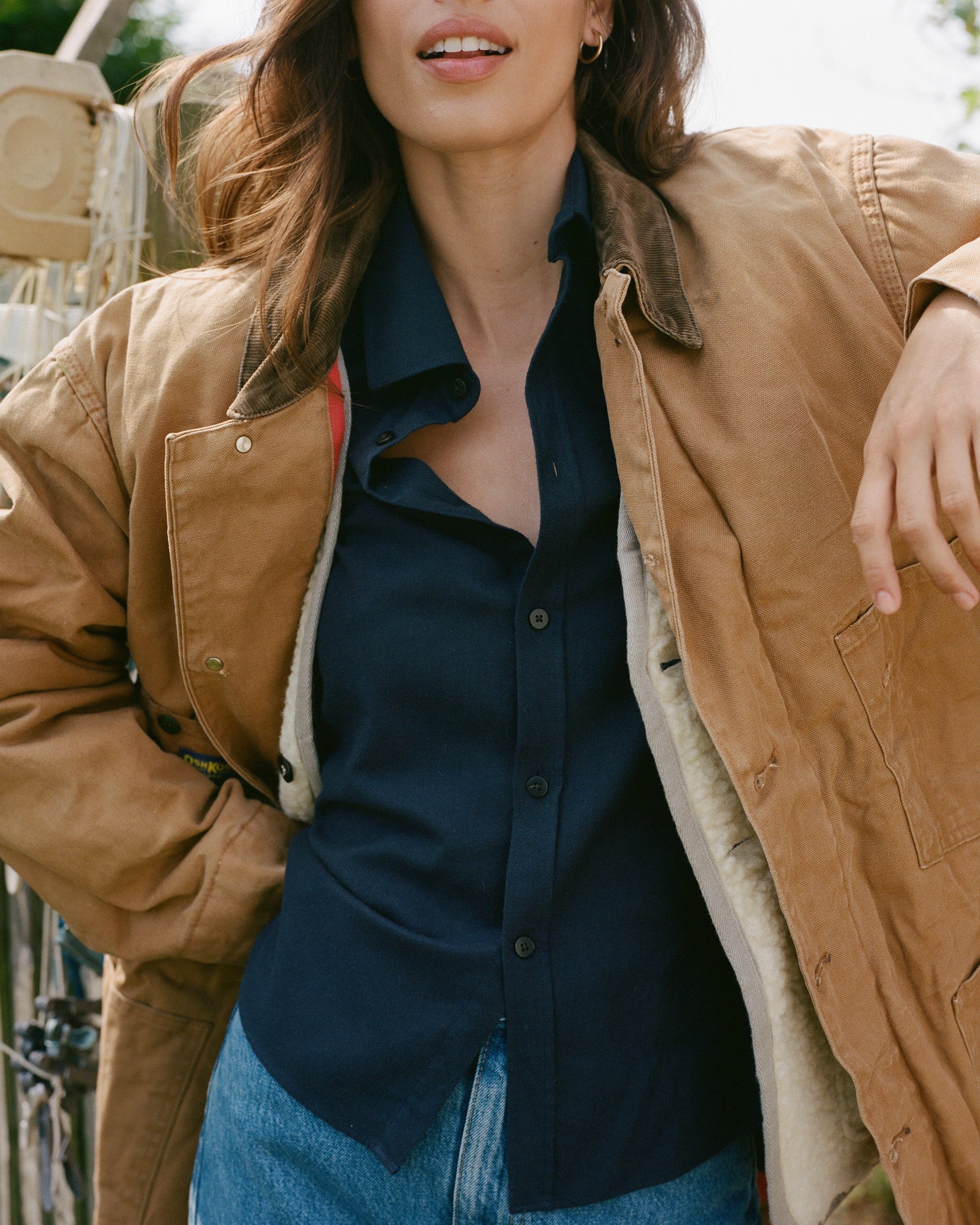 The Classic Brushed Cotton-Wool Button-Up Shirt