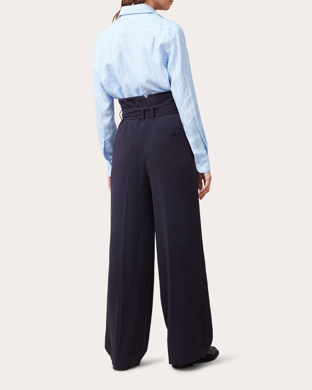 The Boyfriend Stripe Linen Button-Up Shirt