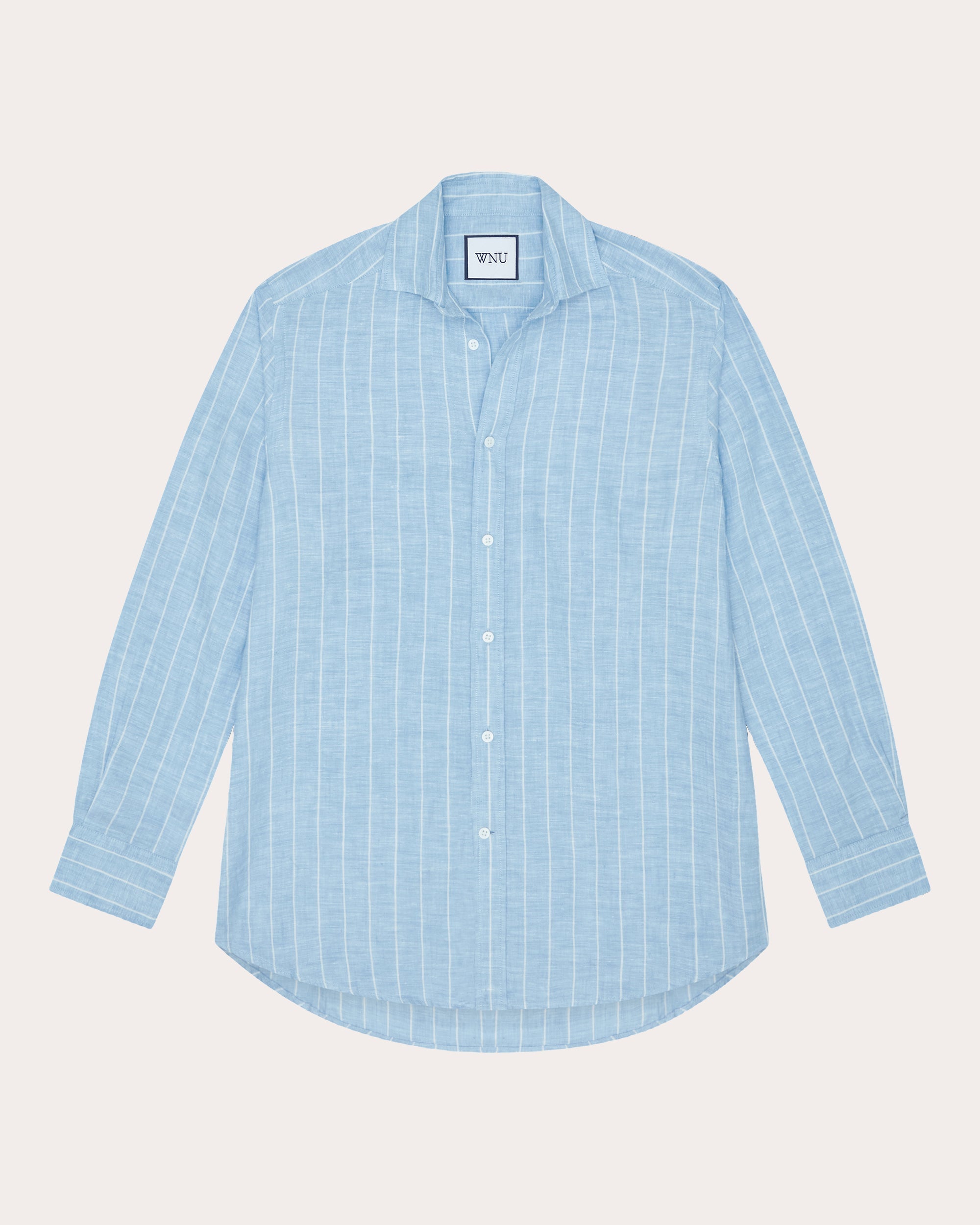 The Boyfriend Stripe Linen Button-Up Shirt