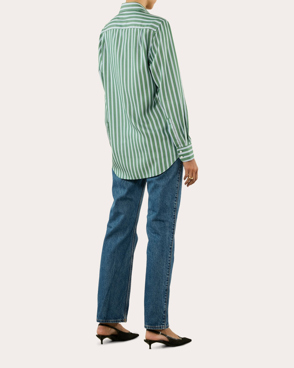 The Boyfriend Stripe Tencel™ Button-Up Shirt