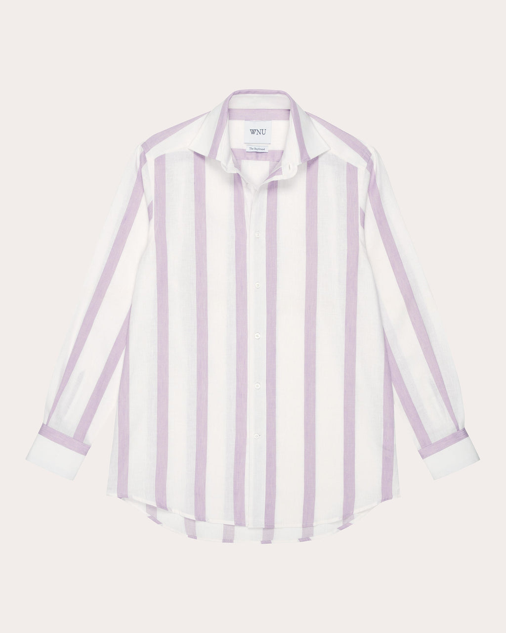 The Boyfriend Striped Linen-Cotton Blend Shirt