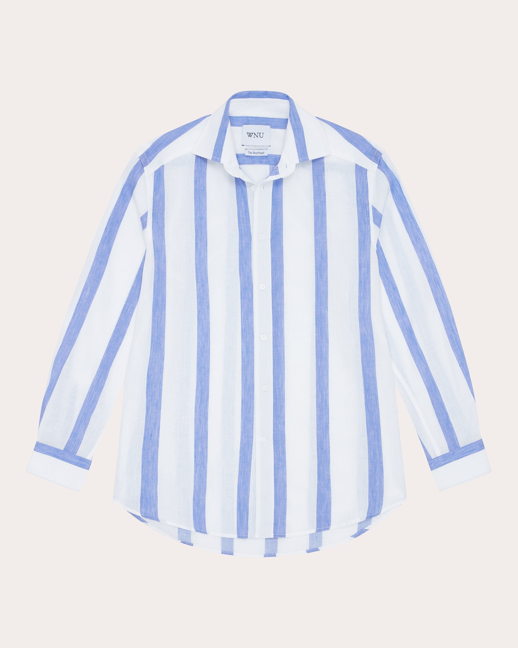 The Boyfriend Striped Linen-Cotton Blend Shirt