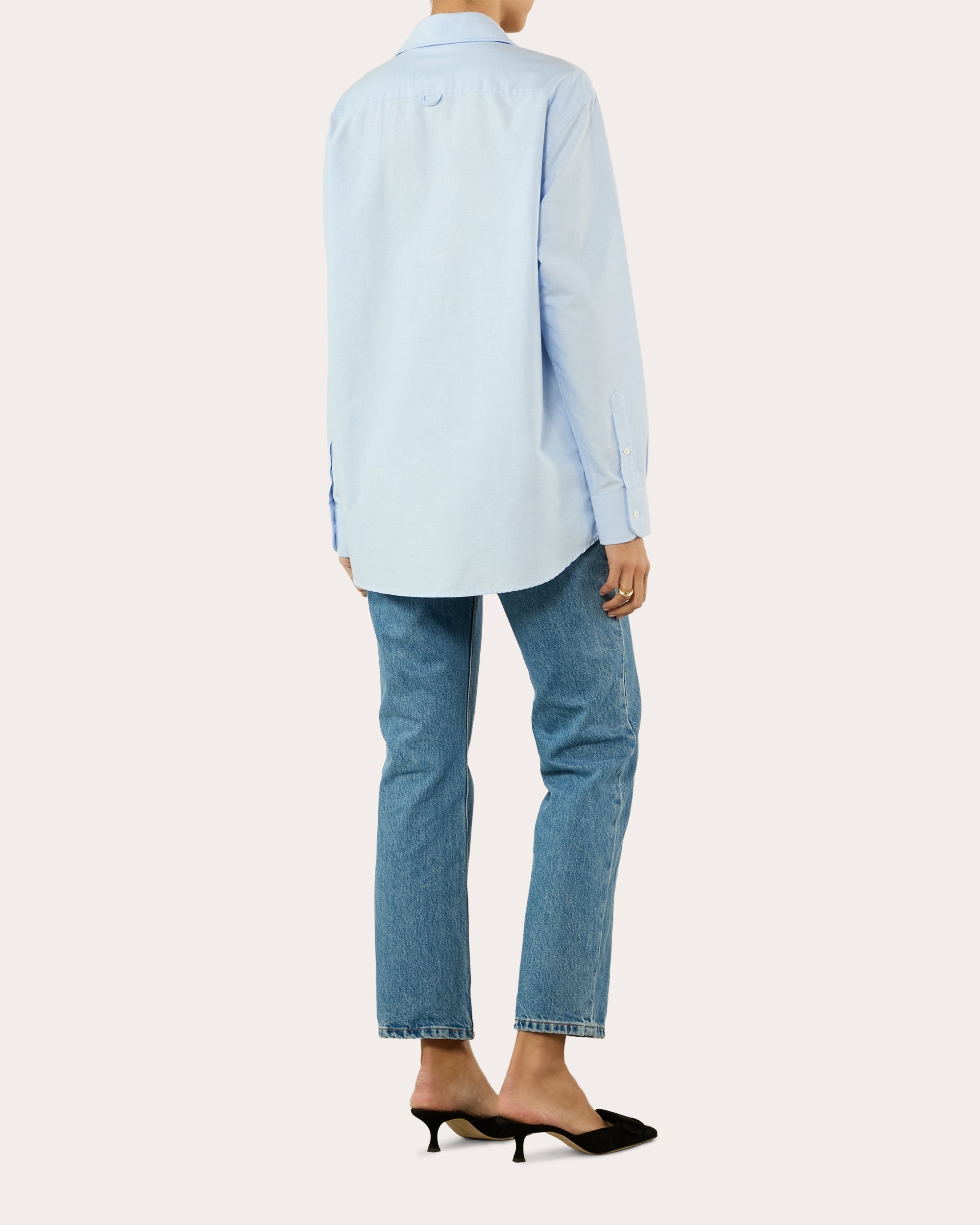 The Oversized Oxford Cotton Button-Up Shirt