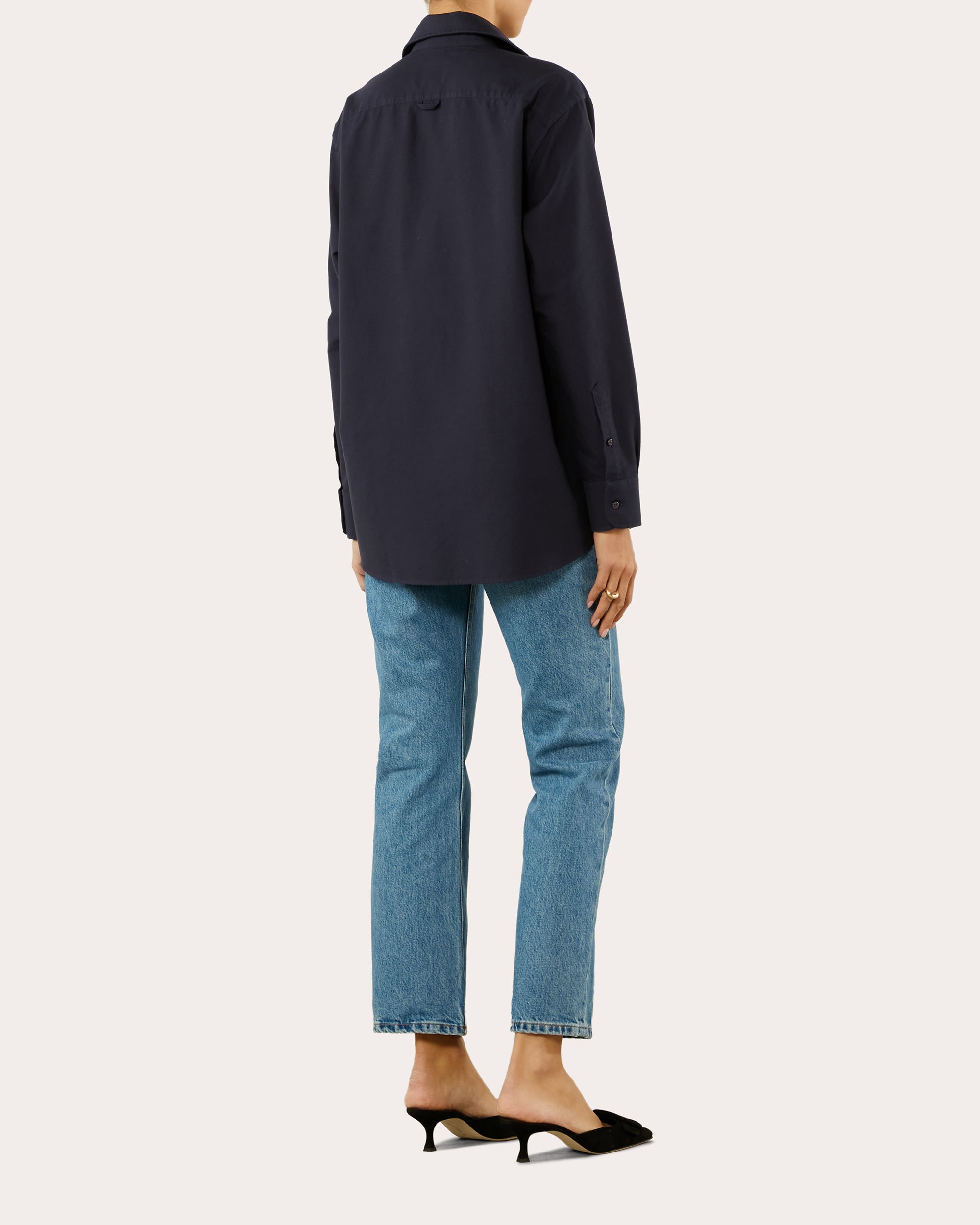 The Oversized Oxford Cotton Button-Up Shirt