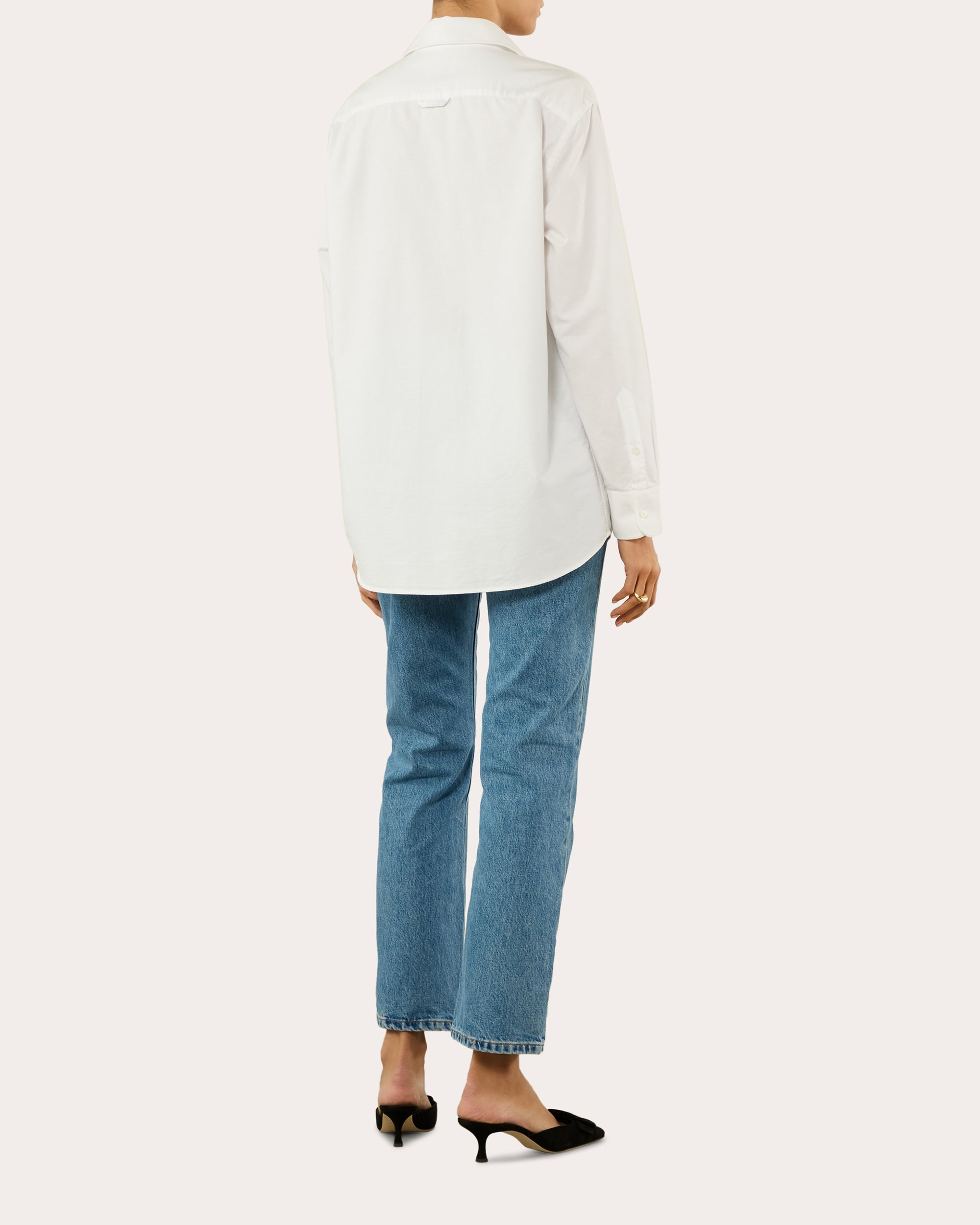 The Oversized Oxford Cotton Button-Up Shirt