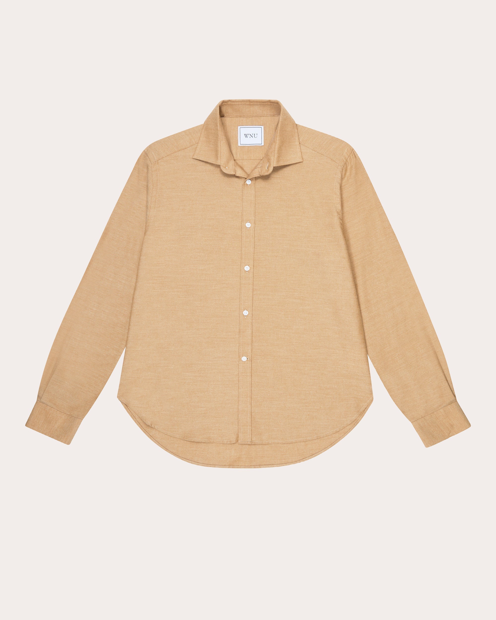 The Classic Brushed Cotton-Wool Button-Up Shirt
