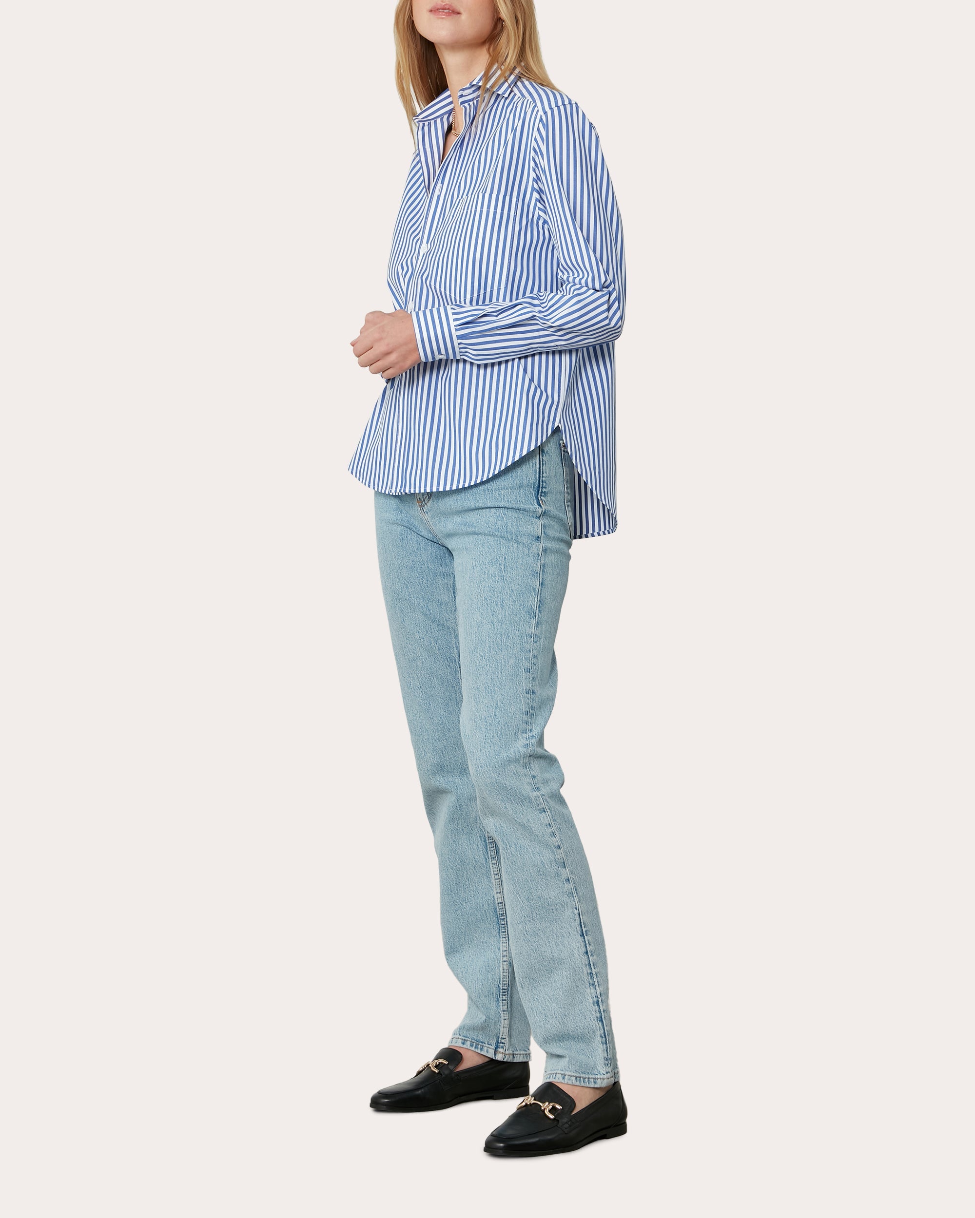 The Classic Striped Cotton-Poplin Shirt