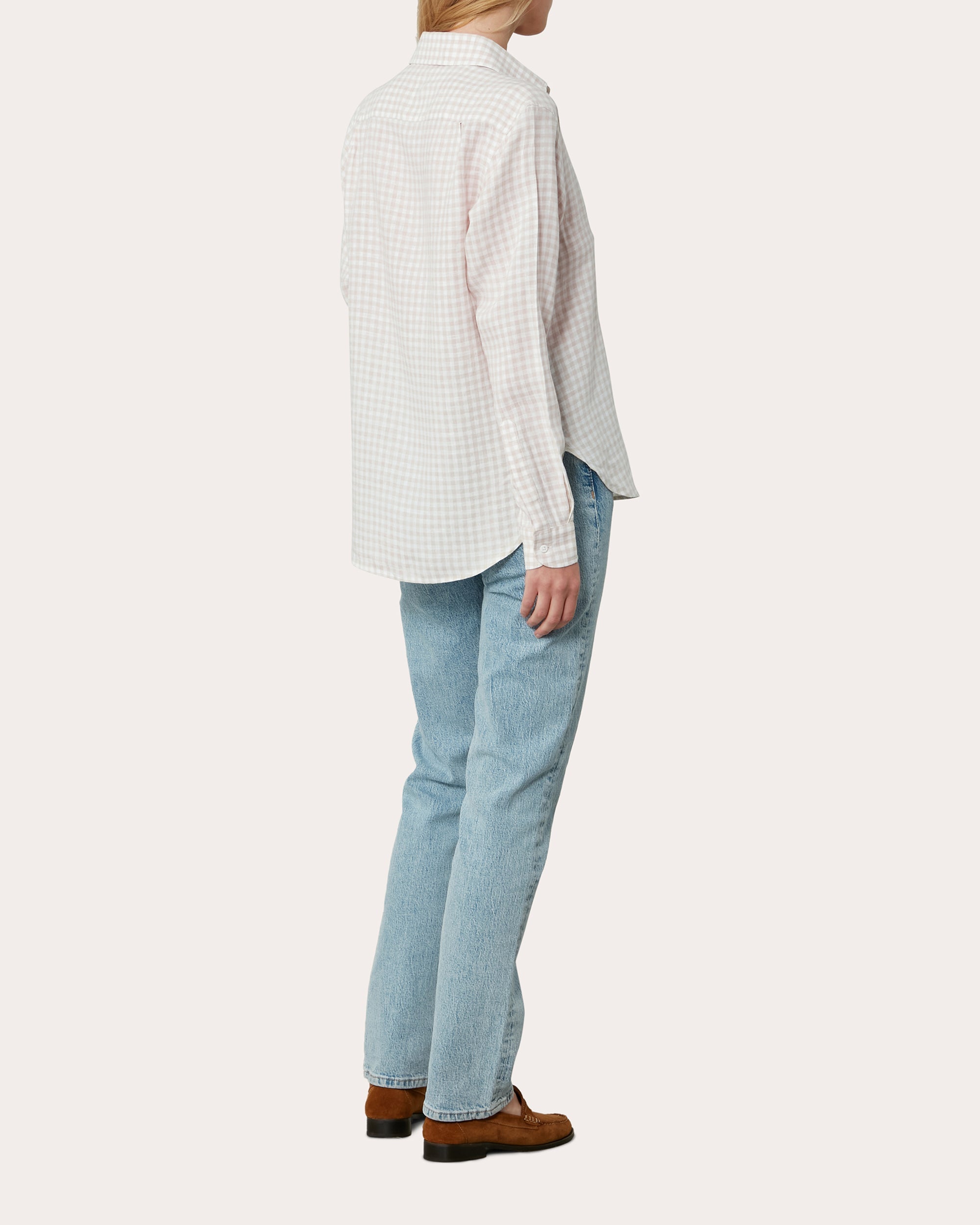 The Classic Gingham-Print Linen Shirt