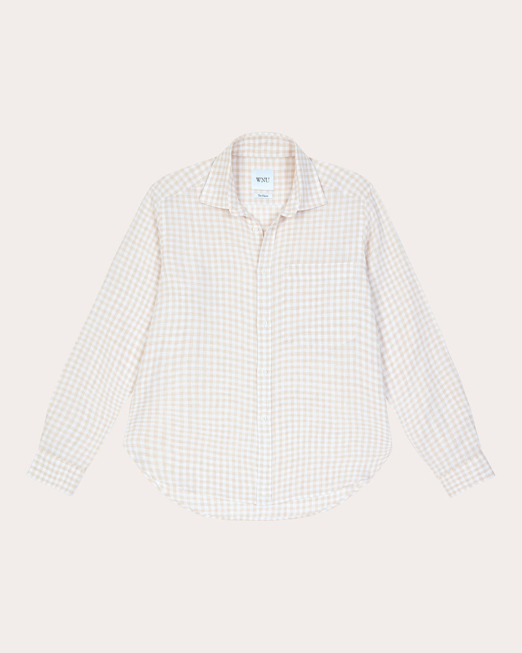 The Classic Gingham-Print Linen Shirt