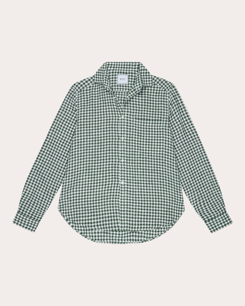 The Classic Gingham Linen Button-Up Shirt