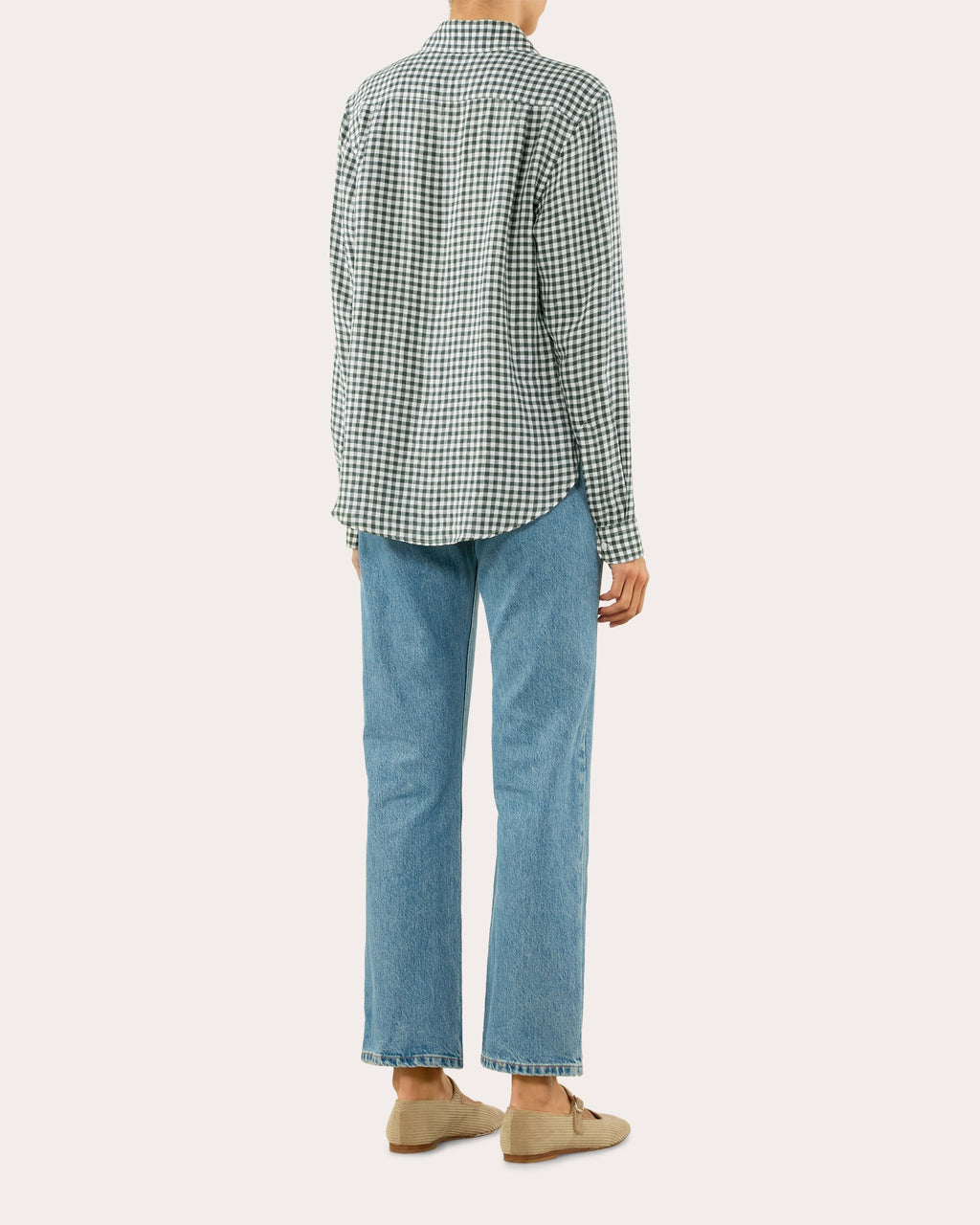 The Classic Gingham Linen Button-Up Shirt
