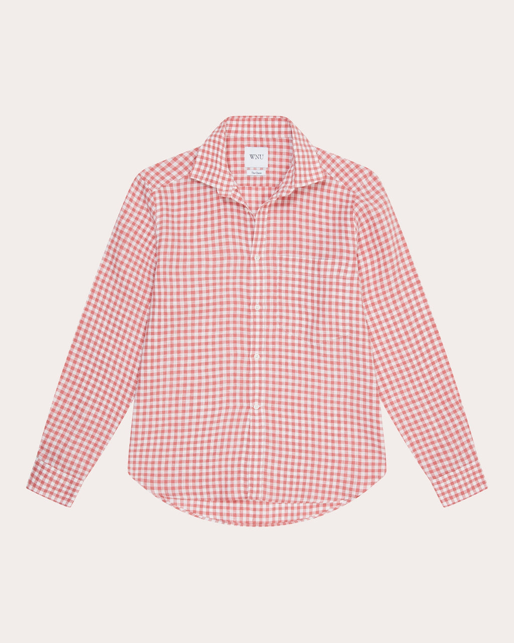 The Classic Gingham-Print Linen Shirt