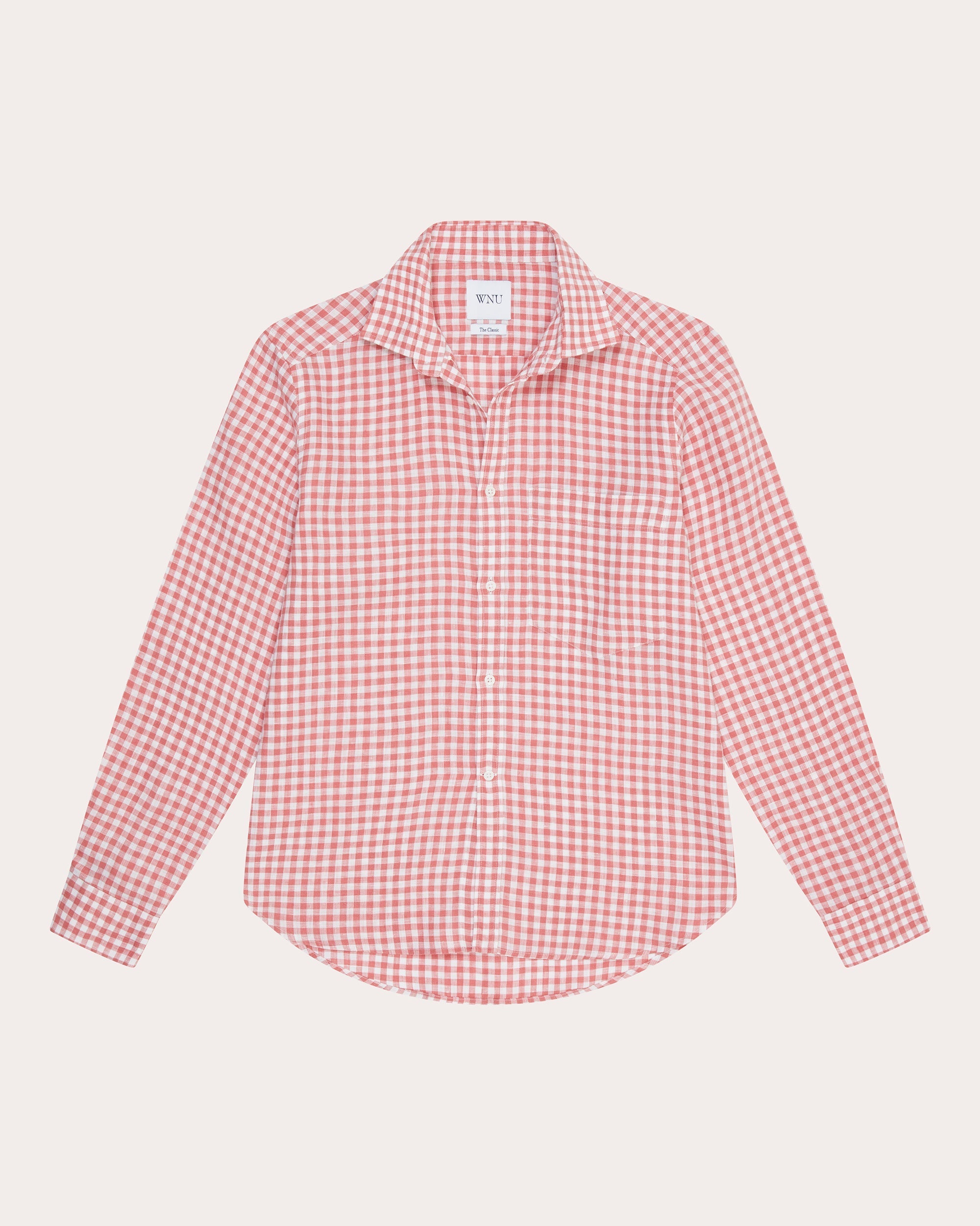 The Classic Gingham-Print Linen Shirt