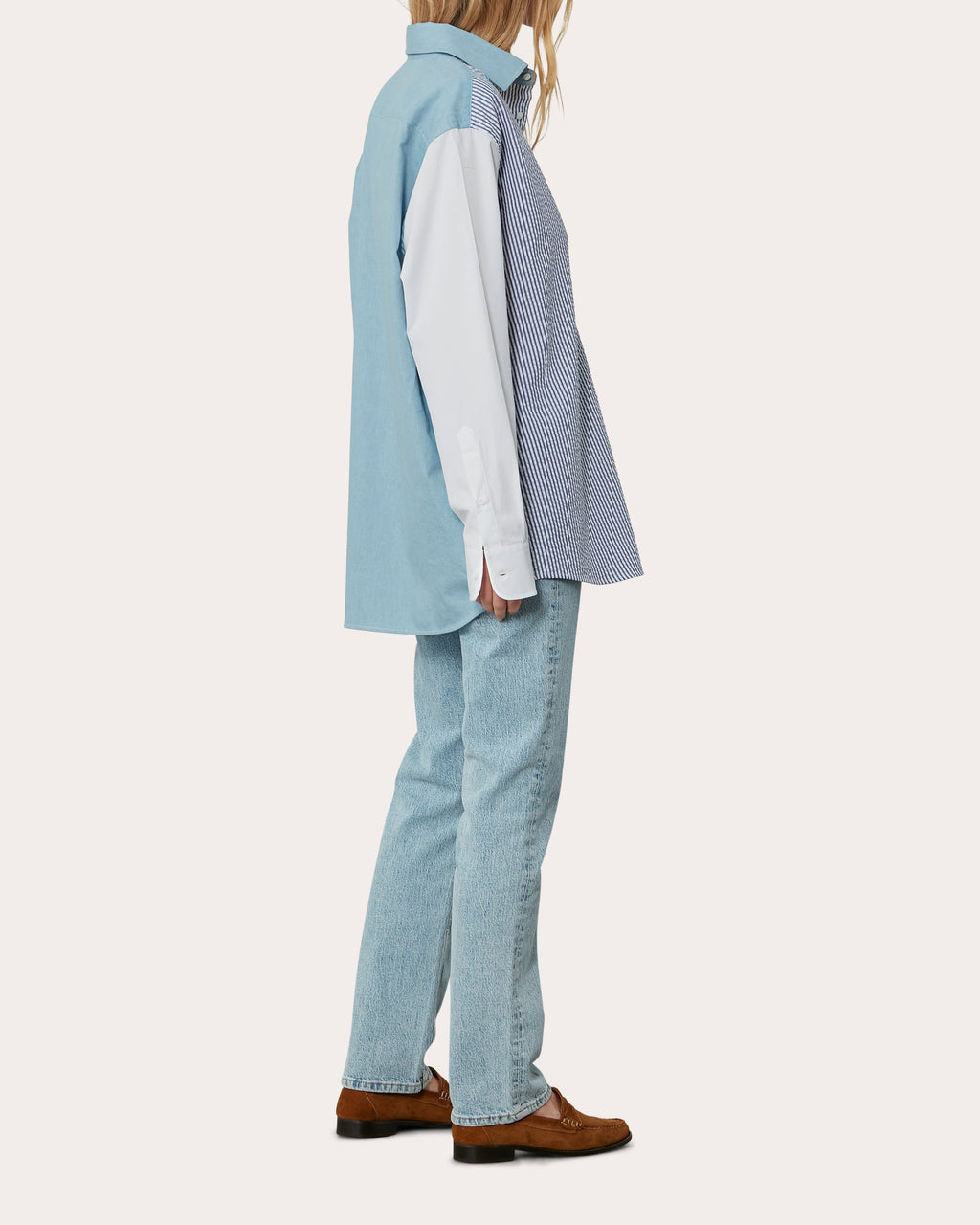 Chessie Patchwork Chambray Shirt