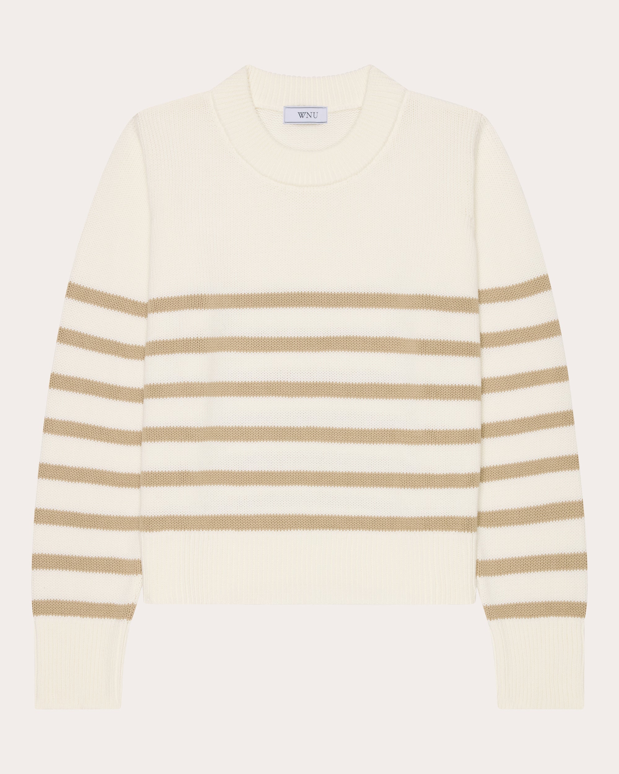 Devon Stripe Cotton Crewneck Sweater