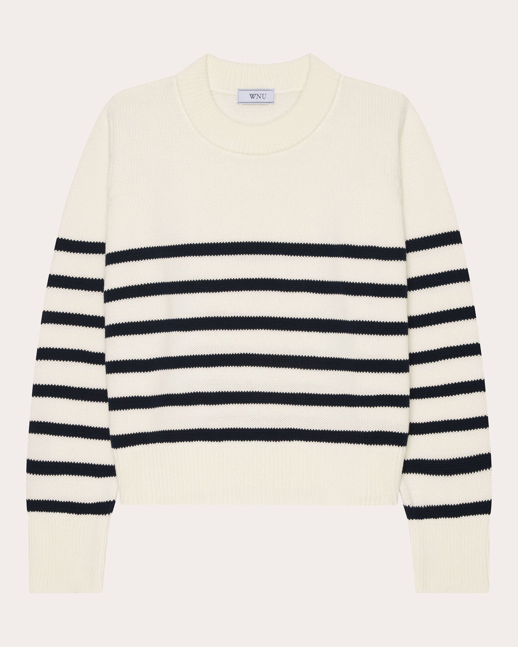 Devon Stripe Cotton Crewneck Sweater