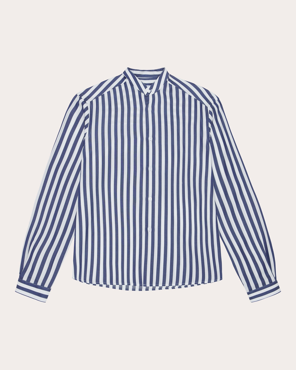 The Girlfriend Striped Tencel Shirt