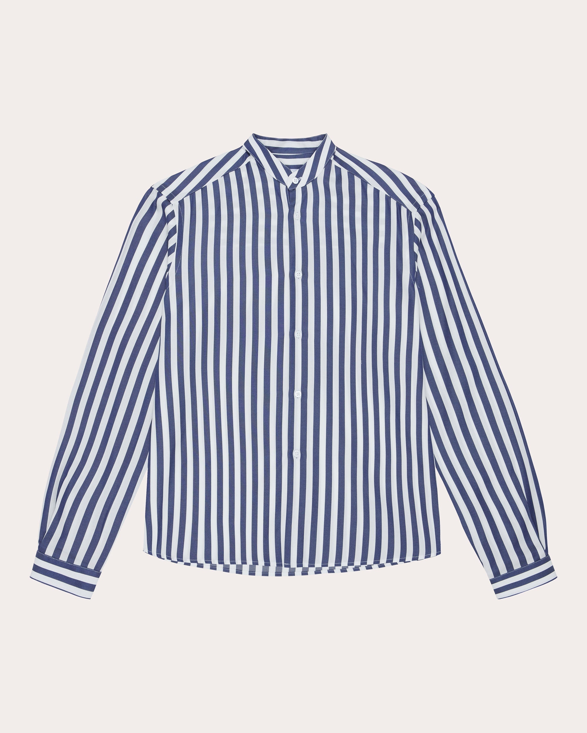The Girlfriend Striped Tencel Shirt