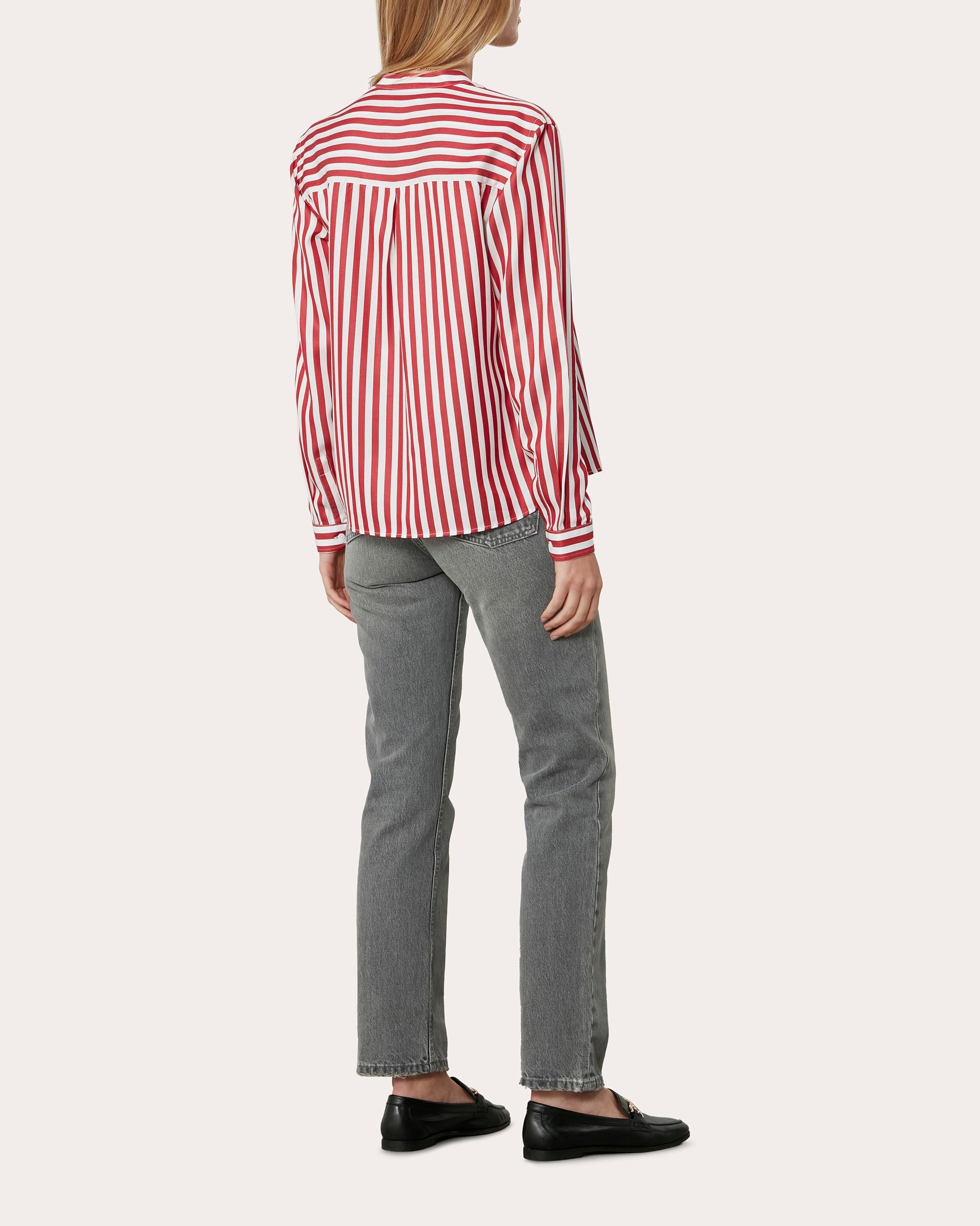 The Boyfriend Striped Tencel Shirt