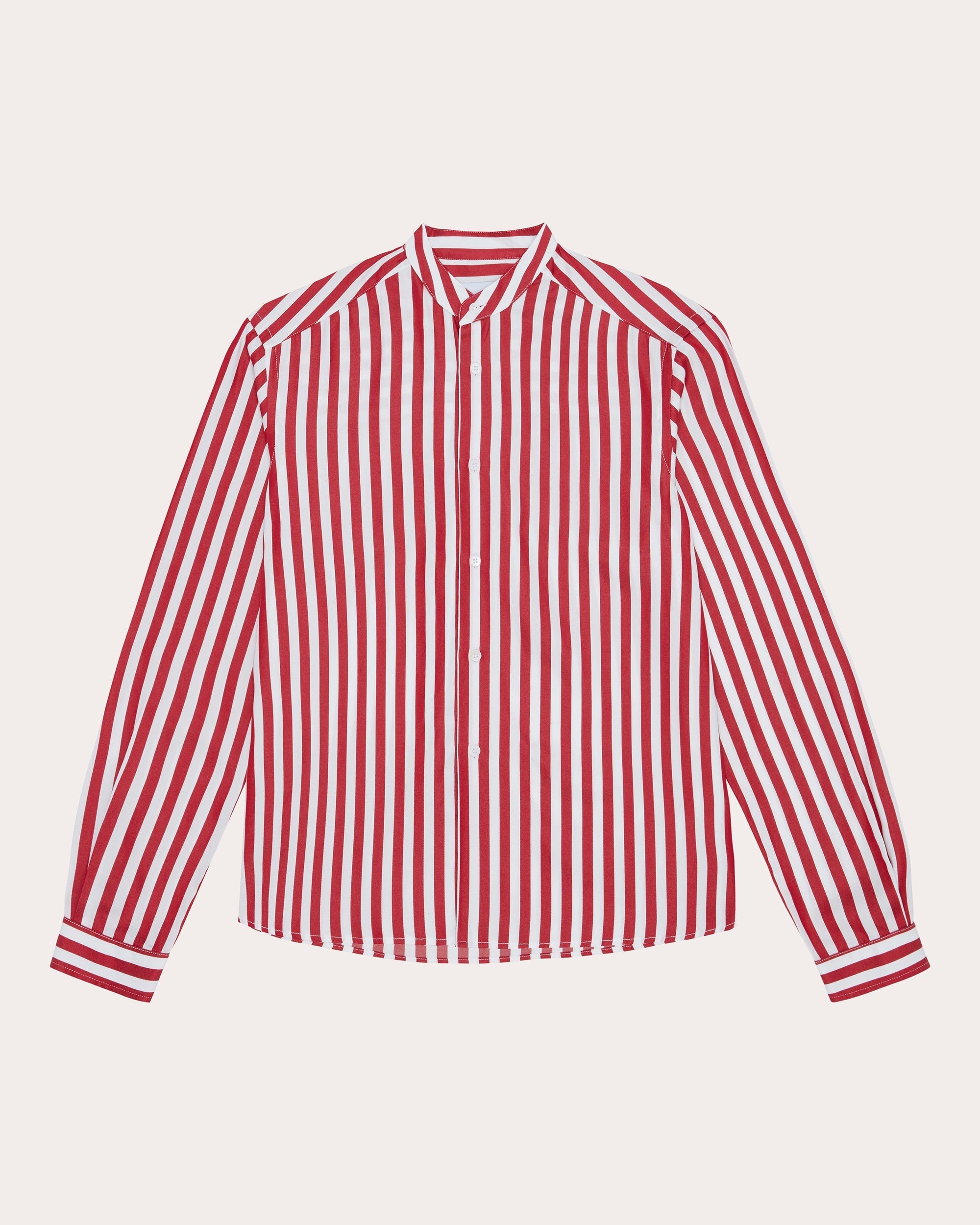 The Girlfriend Striped Tencel Shirt