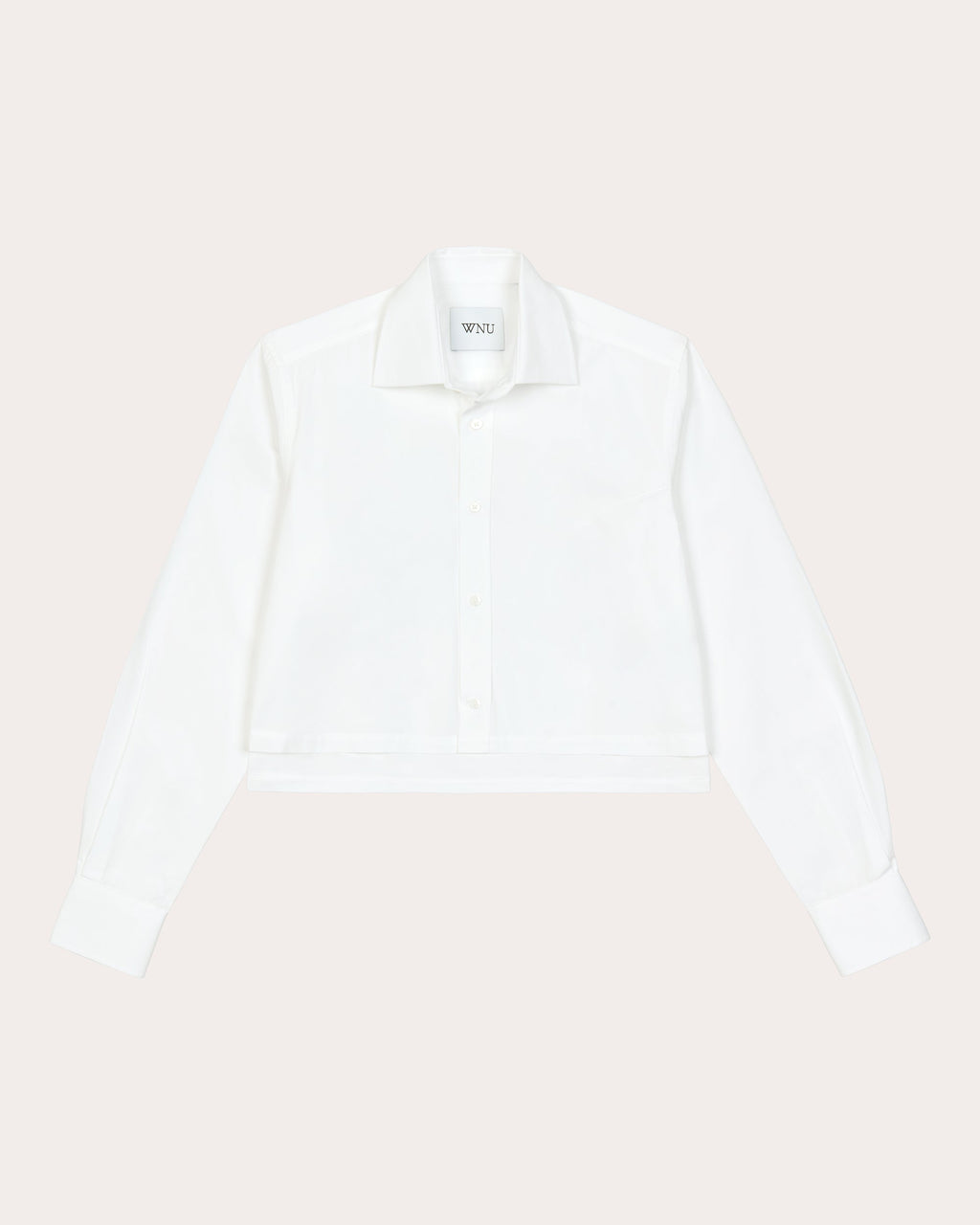 The Iris Cropped Cotton-Poplin Shirt