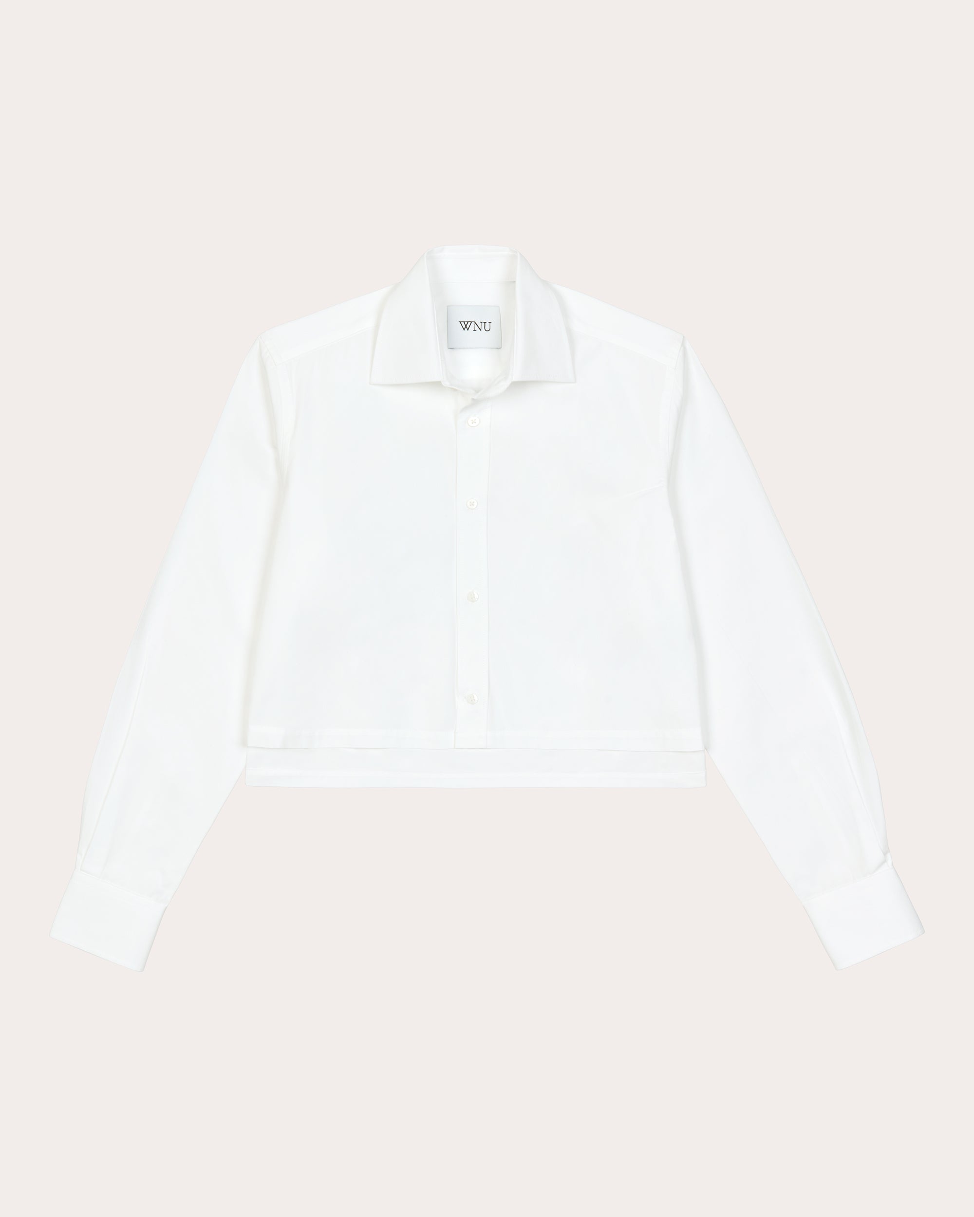 The Iris Cropped Cotton-Poplin Shirt