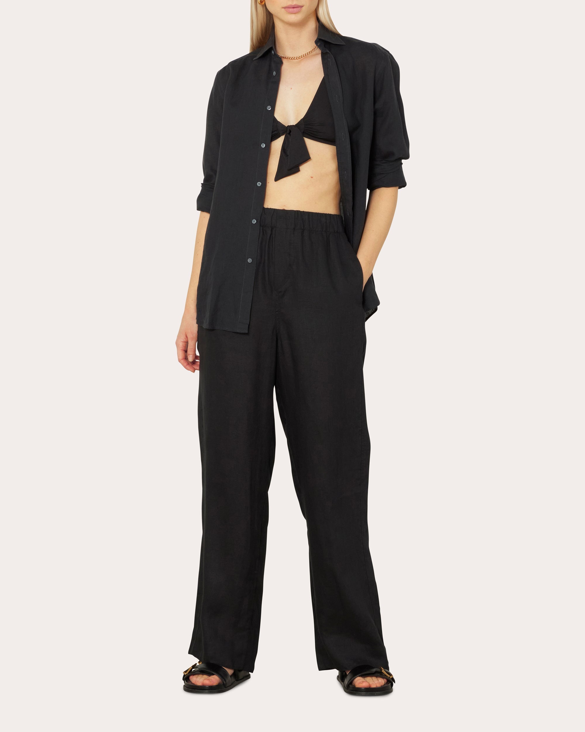 The Palazzo Linen Pants
