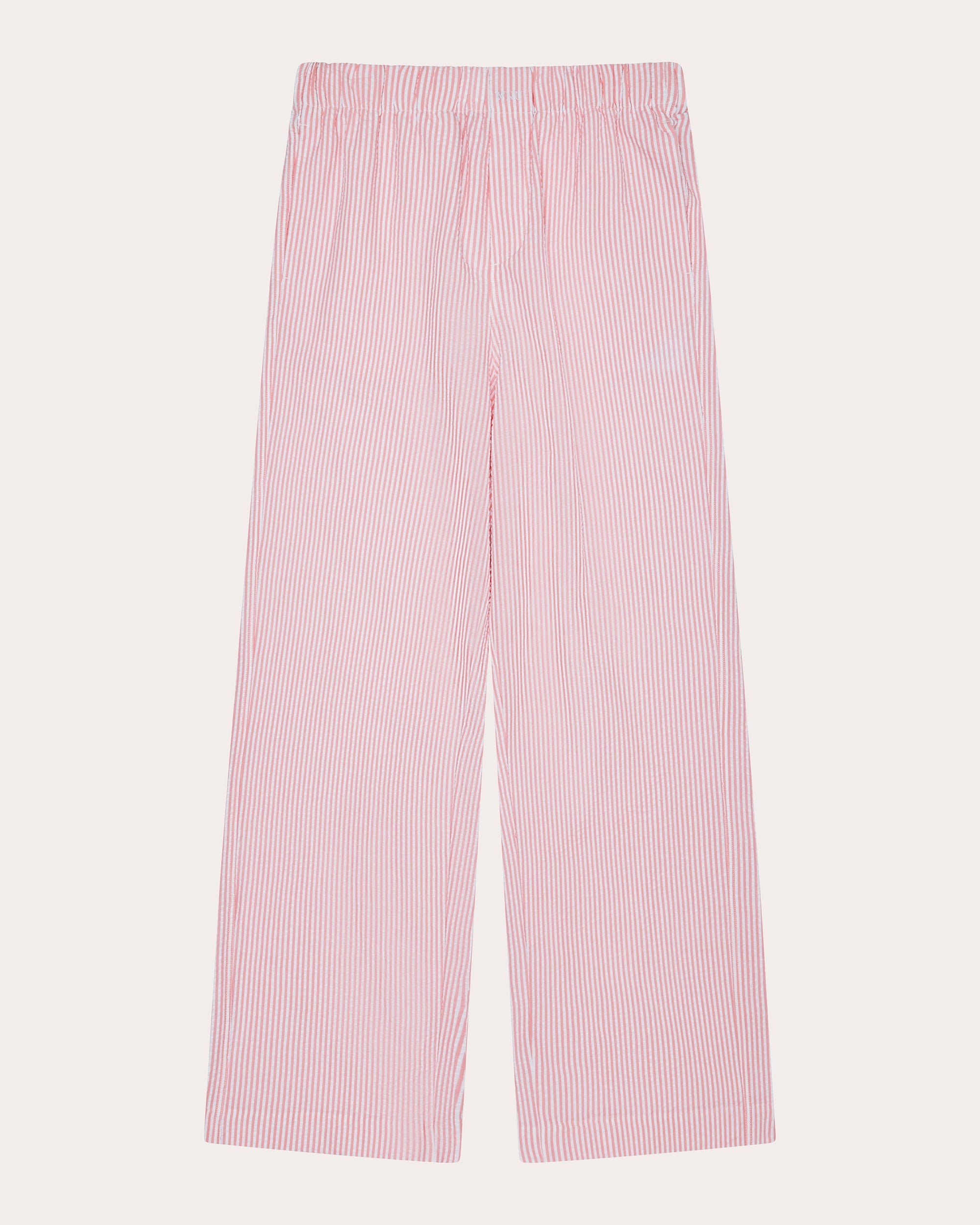 The Palazzo Stripe Seersucker Cotton Pull-On Pants