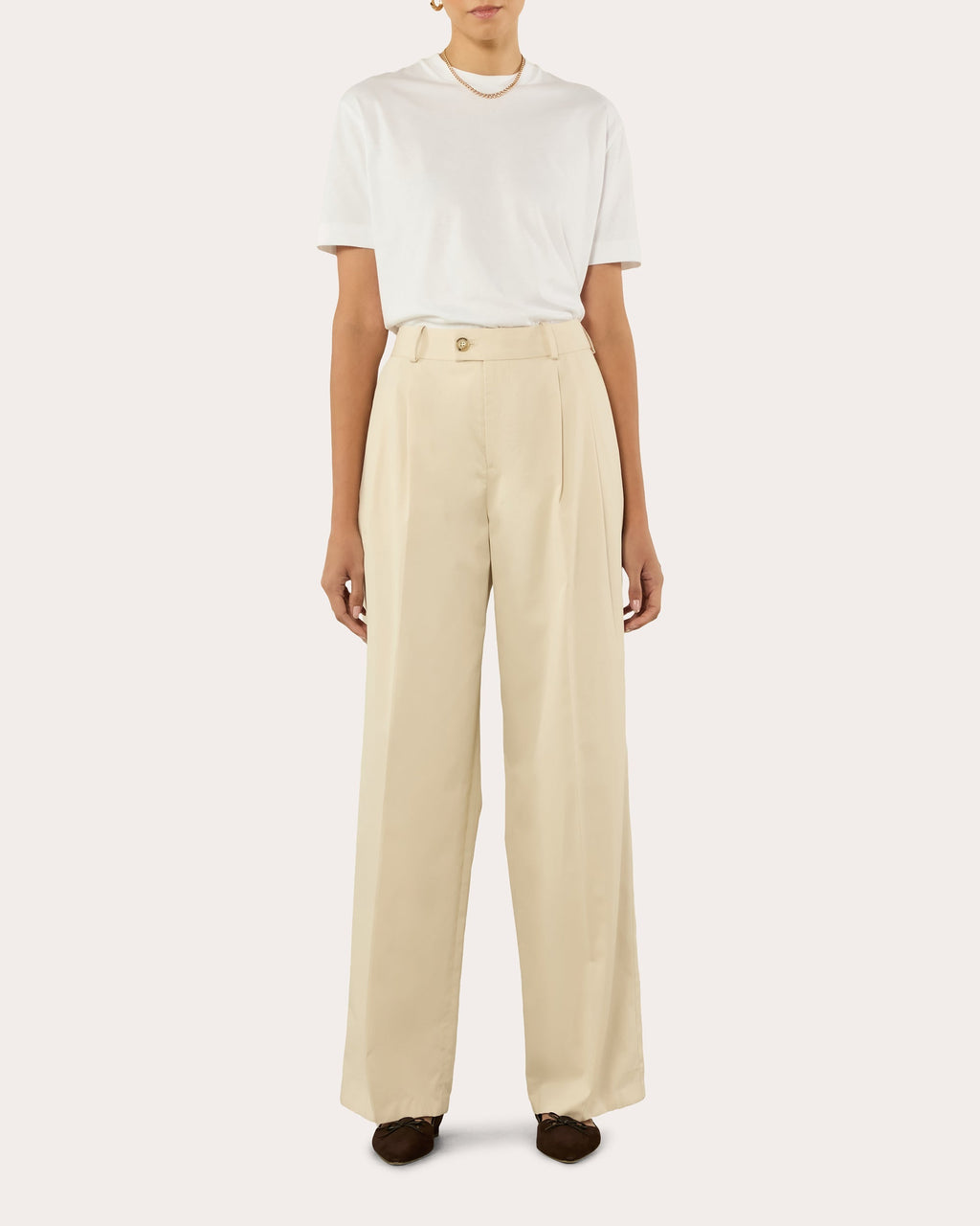 Rampling Organic Cotton Wide-Leg Trousers
