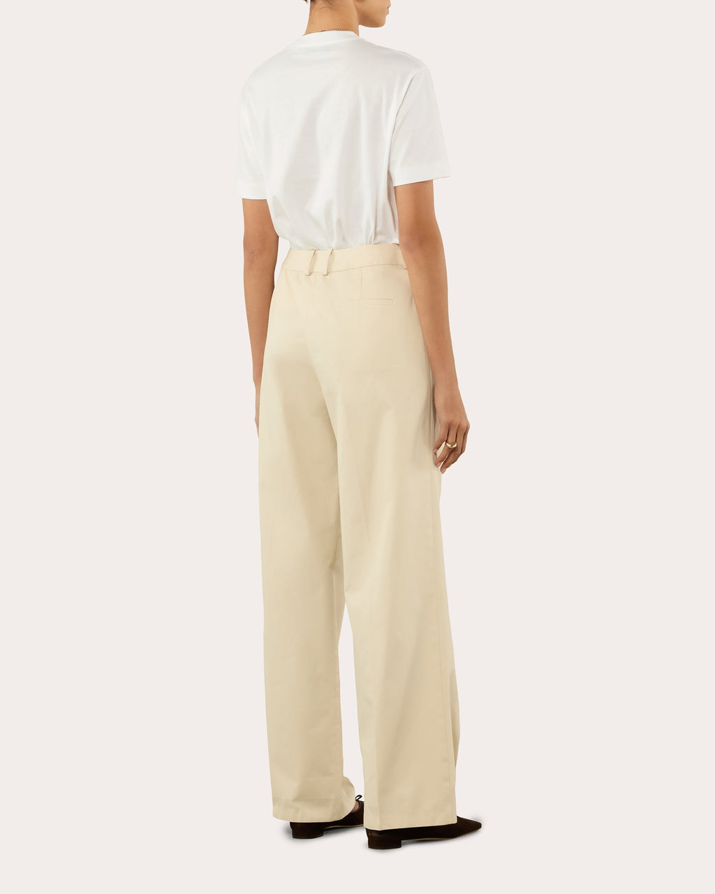 Rampling Organic Cotton Wide-Leg Trousers