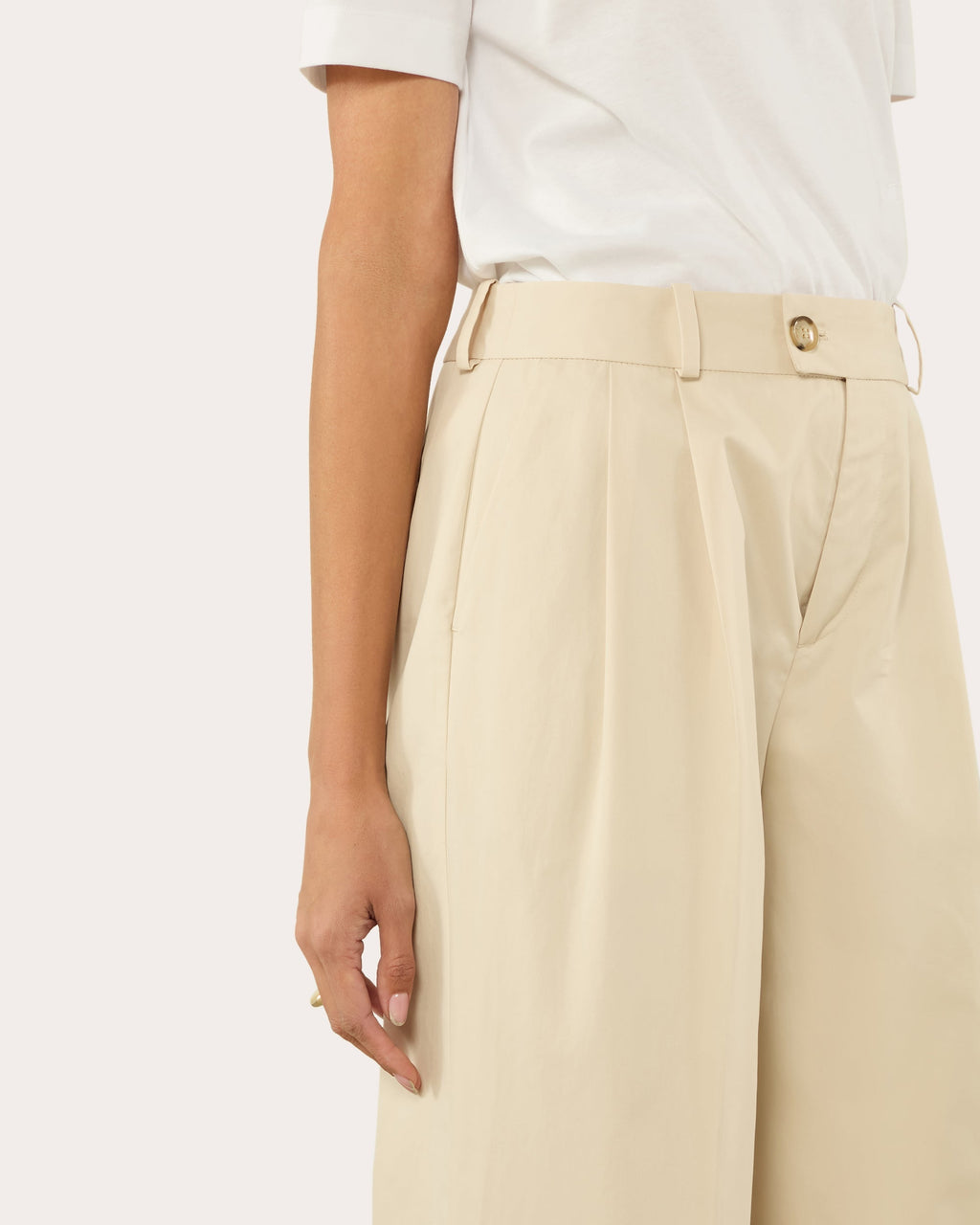 Rampling Organic Cotton Wide-Leg Trousers